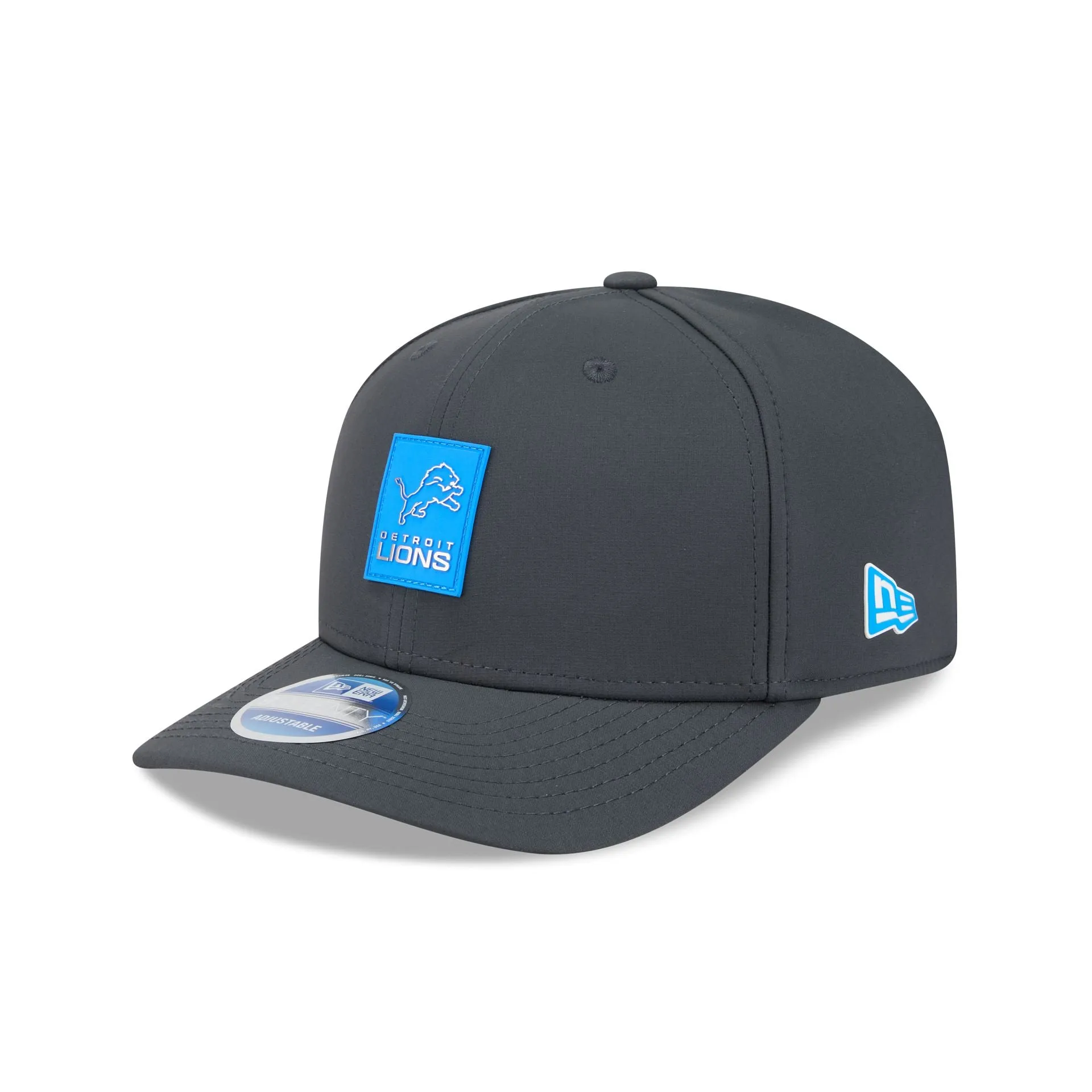 Detroit Lions 2025 Sideline Cold Weather Steel Clouds 9SEVENTY Stretch-Snap Hat sold by New Era