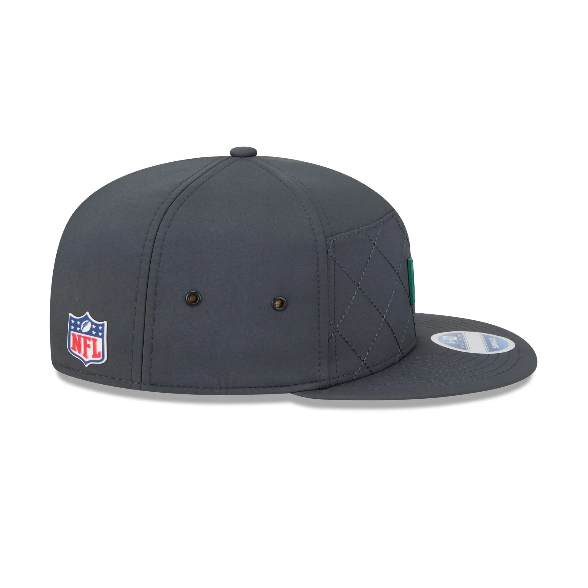 New York Jets 2025 Sideline Cold Weather Steel Clouds Split Panel 9FIFTY Snapback Hat sold by New Era product image thumbnail 5