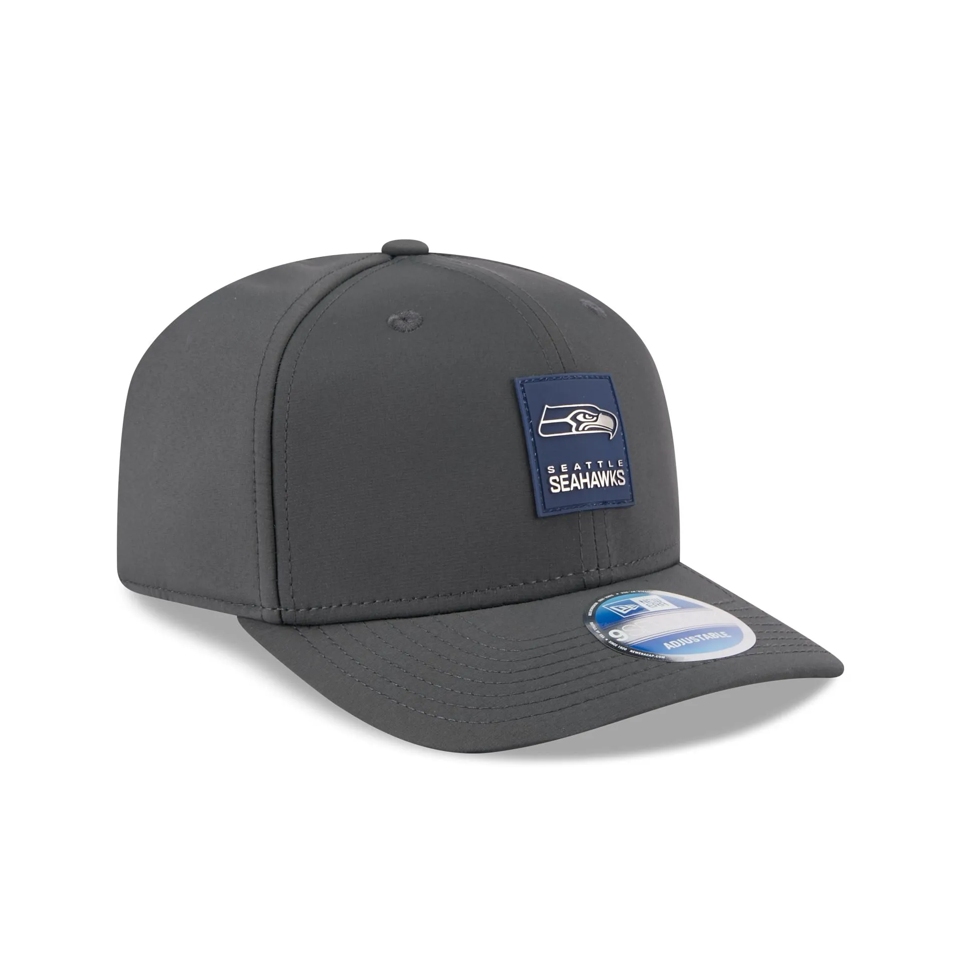 Seattle Seahawks 2025 Sideline Cold Weather Steel Clouds 9SEVENTY Stretch-Snap Hat sold by New Era product image thumbnail 3