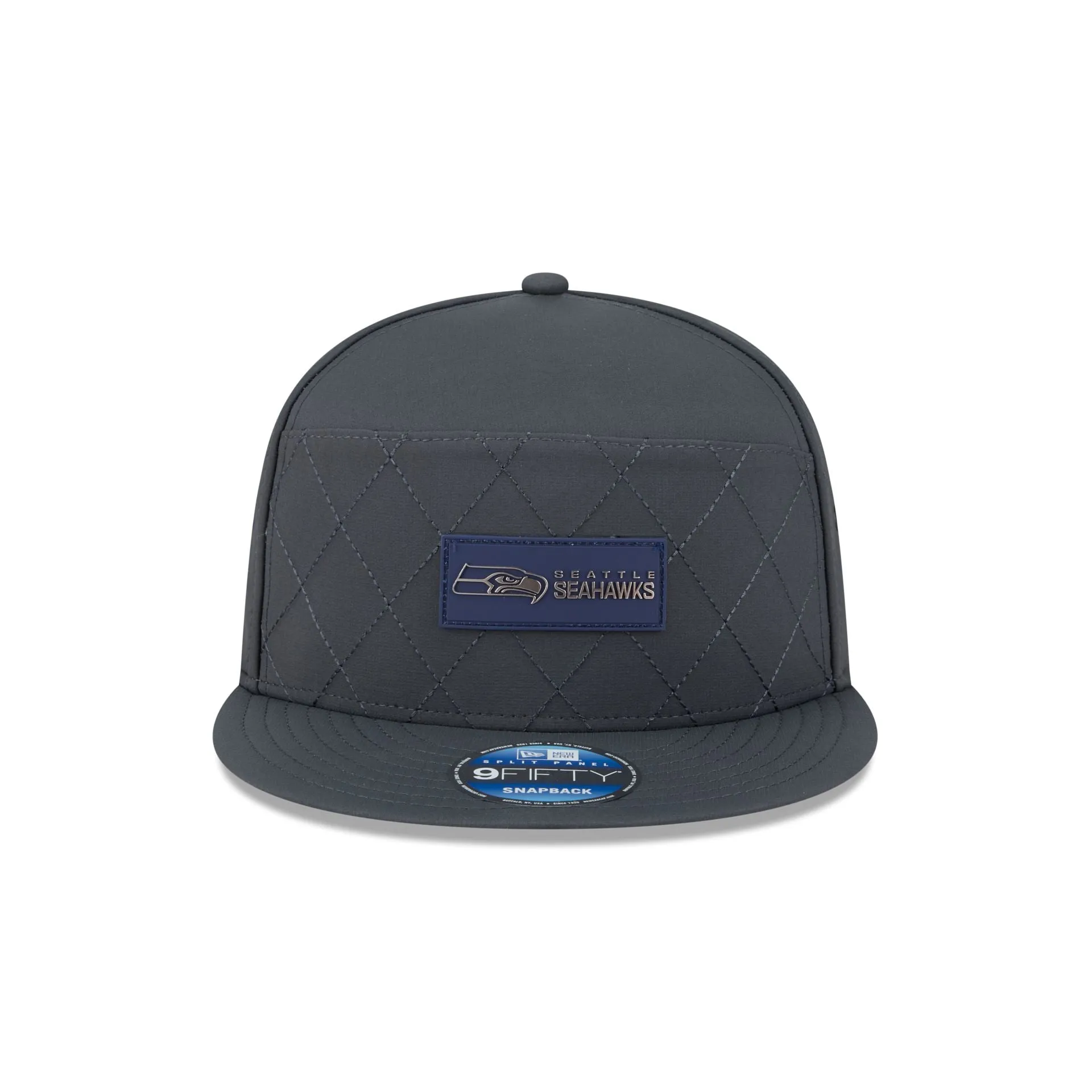 Seattle Seahawks 2025 Sideline Cold Weather Steel Clouds Split Panel 9FIFTY Snapback Hat sold by New Era product image thumbnail 2