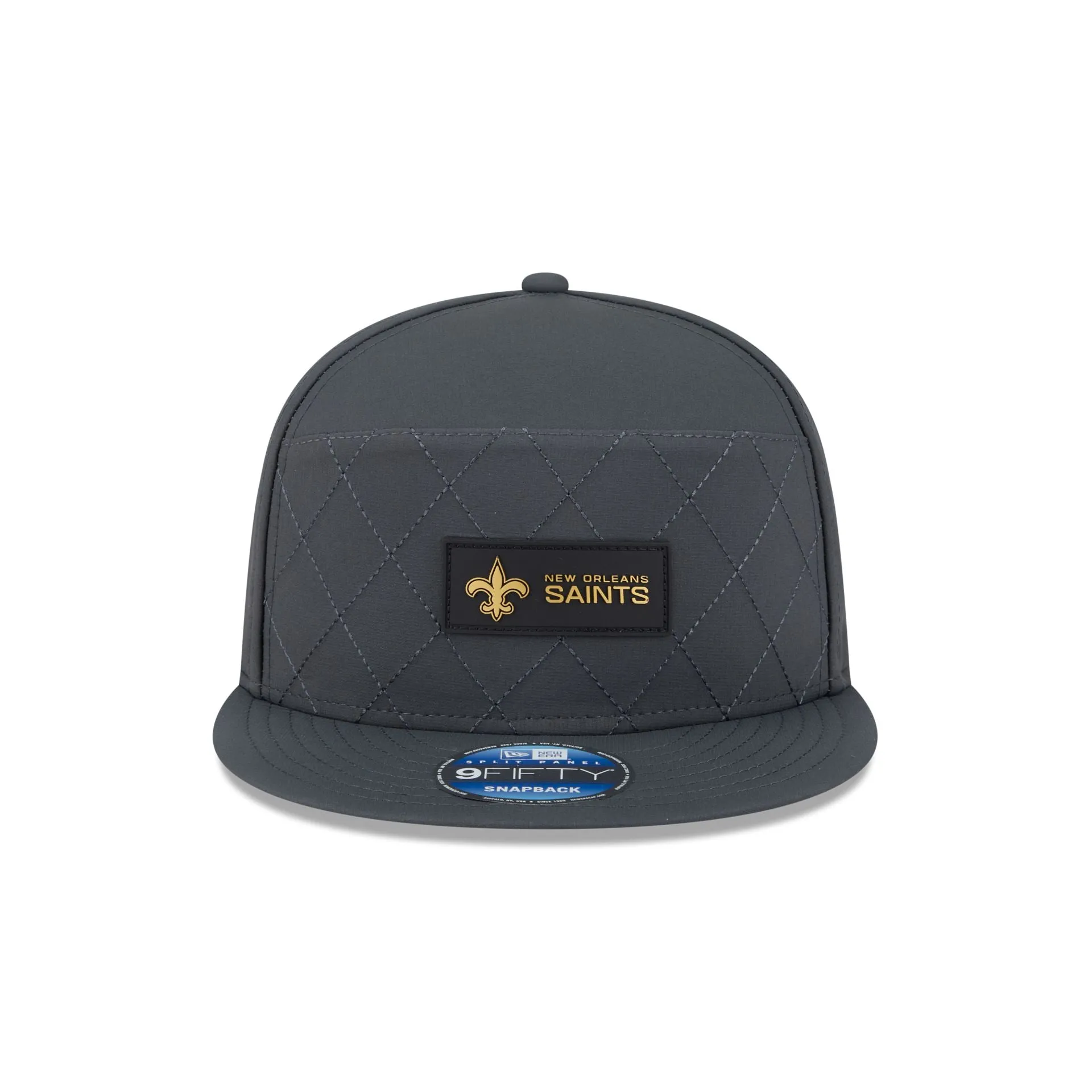 New Orleans Saints 2025 Sideline Cold Weather Steel Clouds Split Panel 9FIFTY Snapback Hat sold by New Era product image thumbnail 2