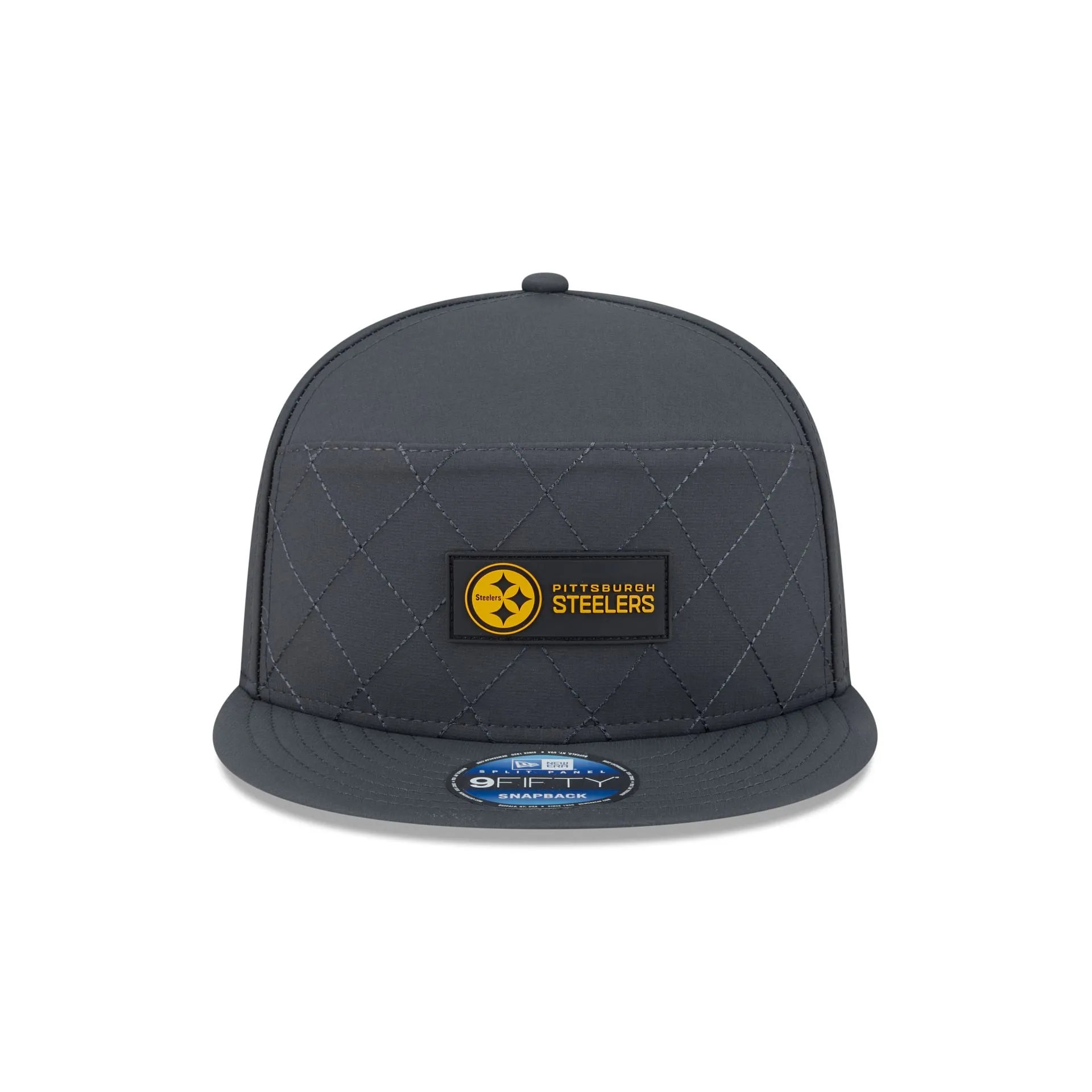 Pittsburgh Steelers 2025 Sideline Cold Weather Steel Clouds Split Panel 9FIFTY Snapback Hat sold by New Era product image thumbnail 2