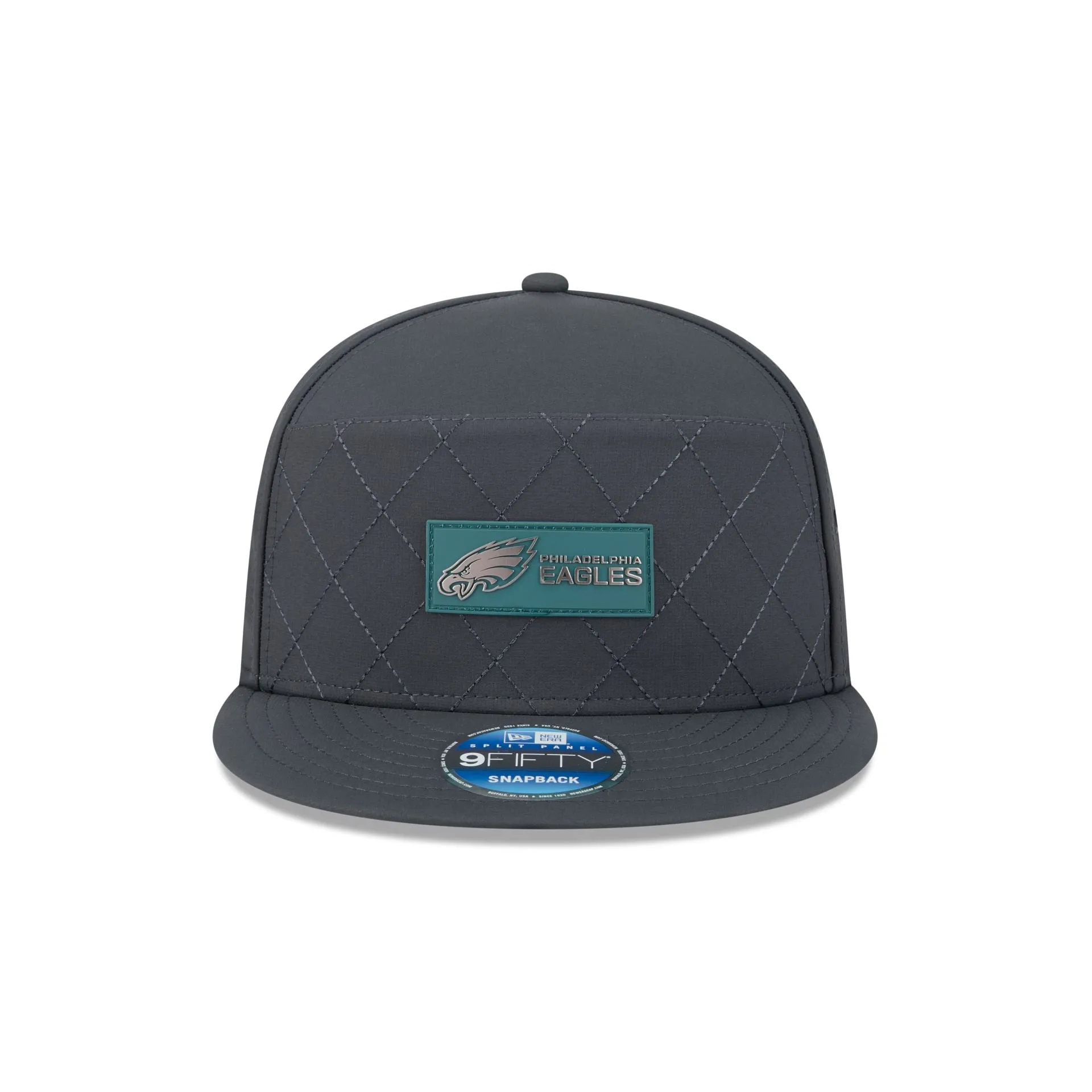 Philadelphia Eagles 2025 Sideline Cold Weather Steel Clouds Split Panel 9FIFTY Snapback Hat sold by New Era product image thumbnail 2