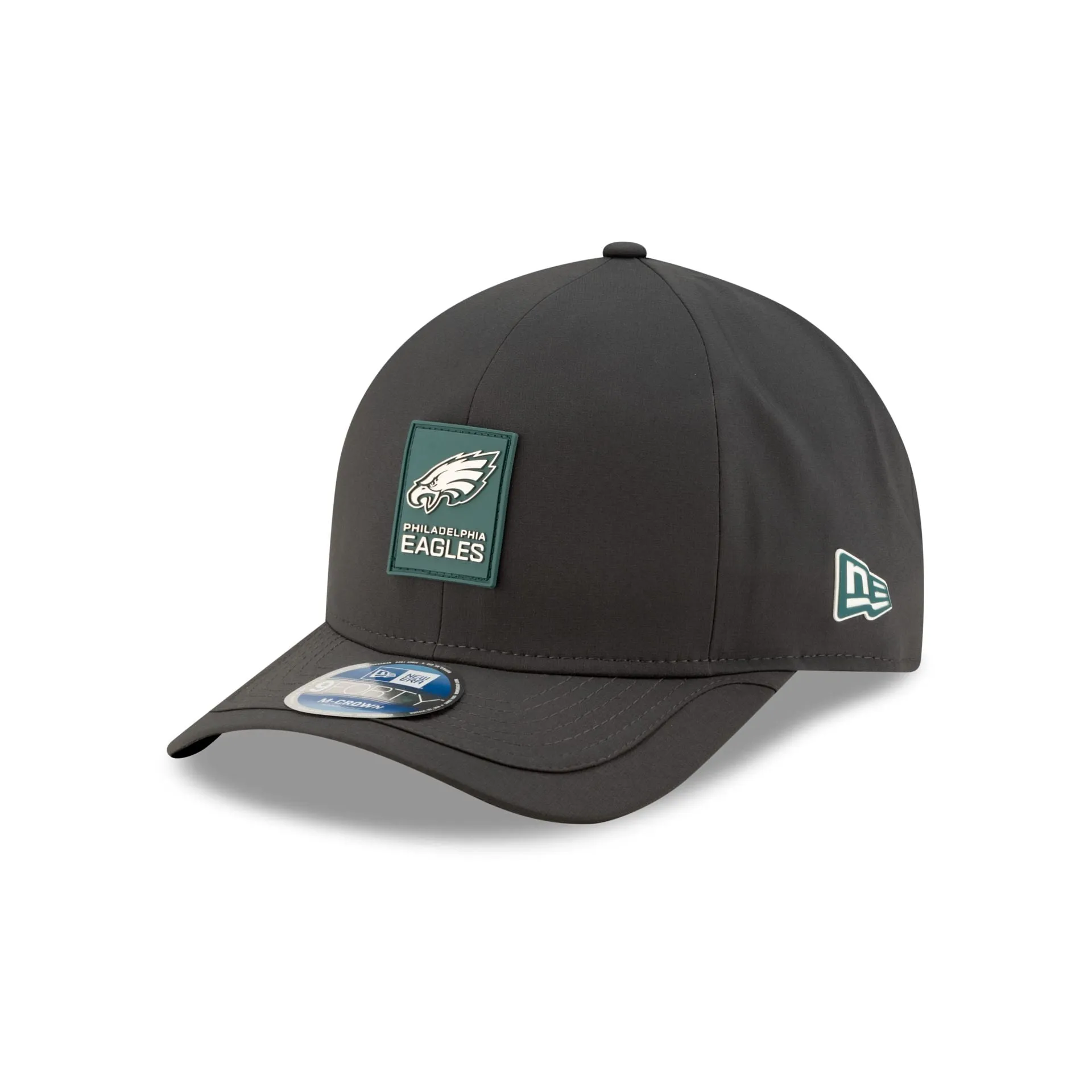 Philadelphia Eagles 2025 Sideline Cold Weather Steel Clouds 9FORTY M-Crown Snapback Hat sold by New Era