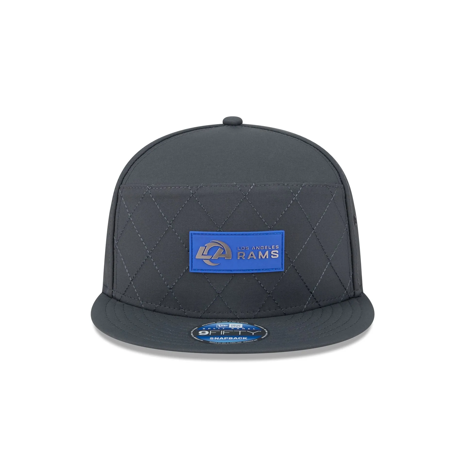 Los Angeles Rams 2025 Sideline Cold Weather Steel Clouds Split Panel 9FIFTY Snapback Hat sold by New Era product image thumbnail 2