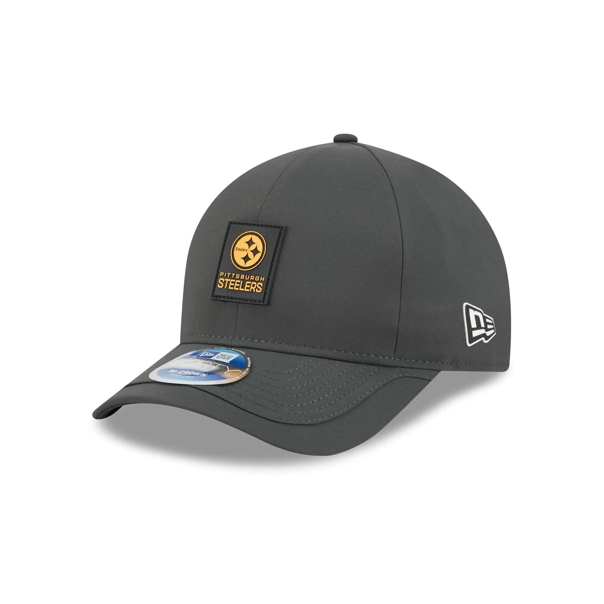 Pittsburgh Steelers 2025 Sideline Cold Weather Steel Clouds 9FORTY M-Crown Snapback Hat sold by New Era