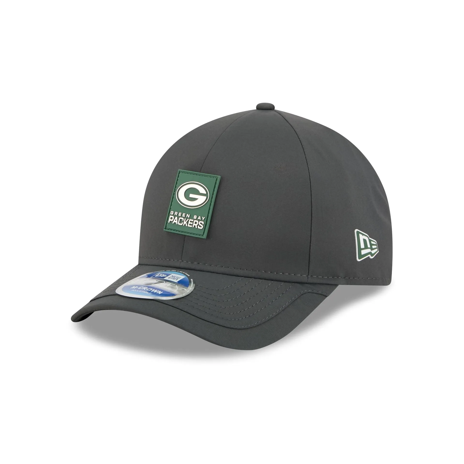 Green Bay Packers 2025 Sideline Cold Weather Steel Clouds 9FORTY M-Crown Snapback Hat sold by New Era