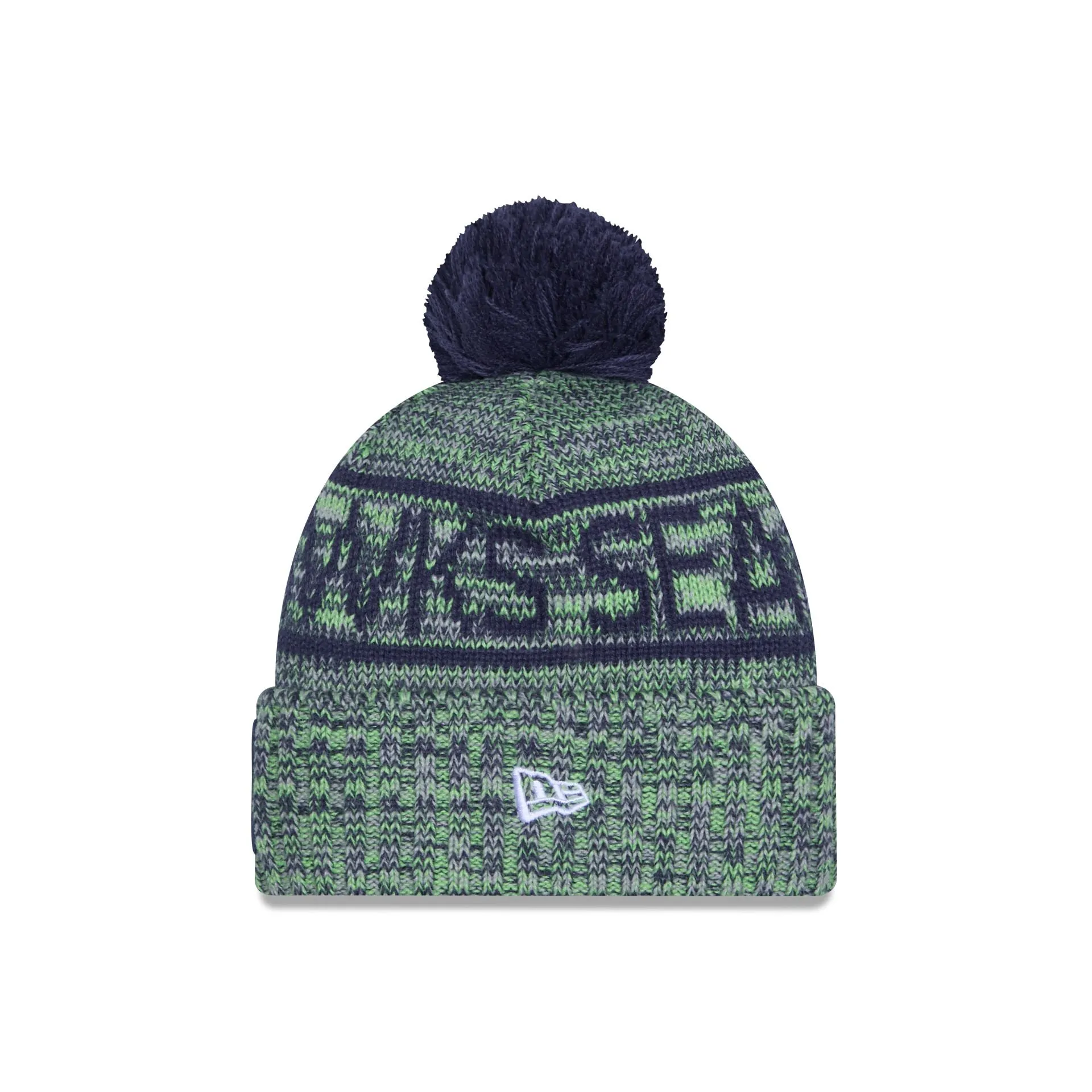 Seattle Seahawks 2025 Sideline Cold Weather Pom Knit Hat sold by New Era product image thumbnail 2
