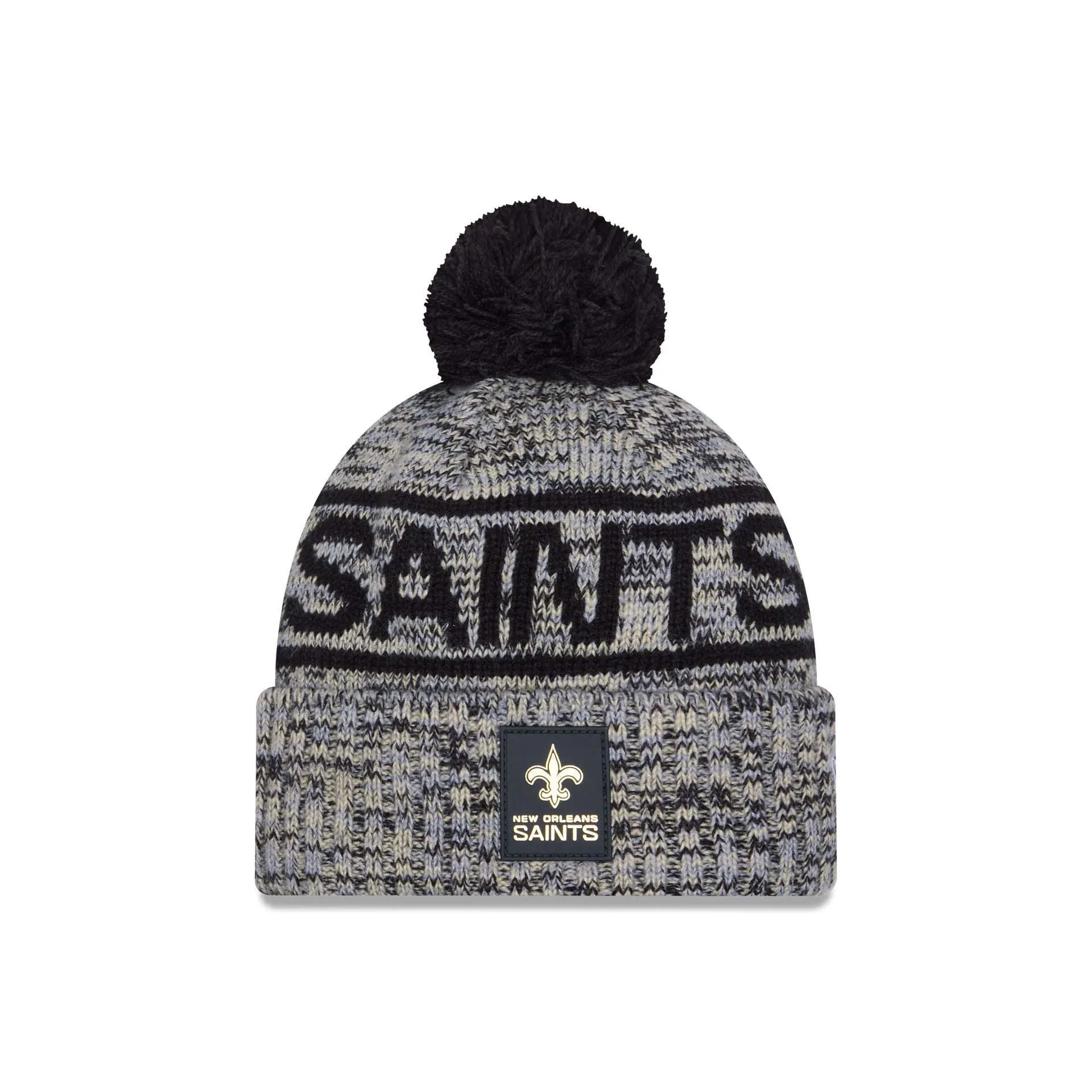 New Orleans Saints 2025 Sideline Cold Weather Pom Knit Hat sold by New Era