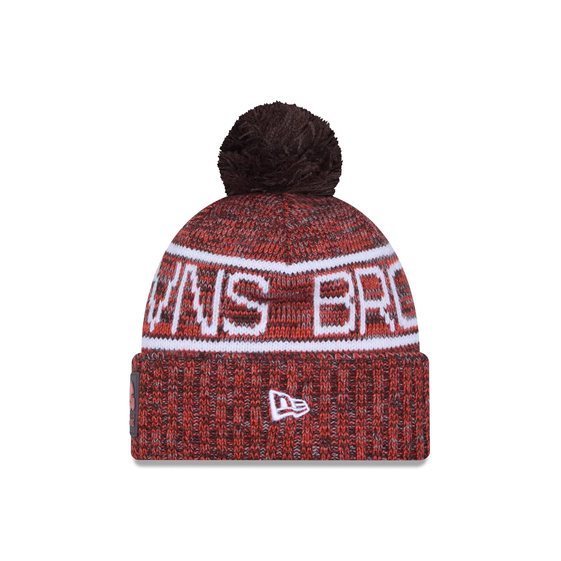 Cleveland Browns 2025 Sideline Cold Weather Pom Knit Hat sold by New Era product image thumbnail 3