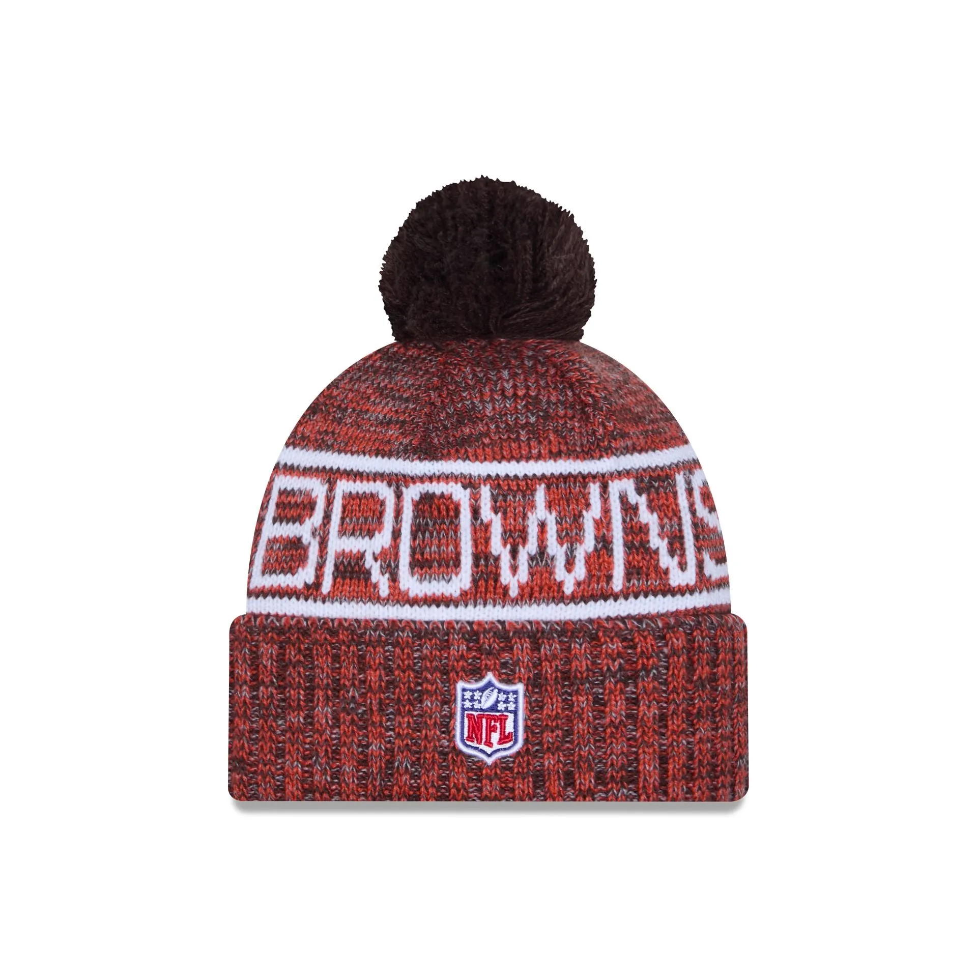 Cleveland Browns 2025 Sideline Cold Weather Pom Knit Hat sold by New Era product image thumbnail 4