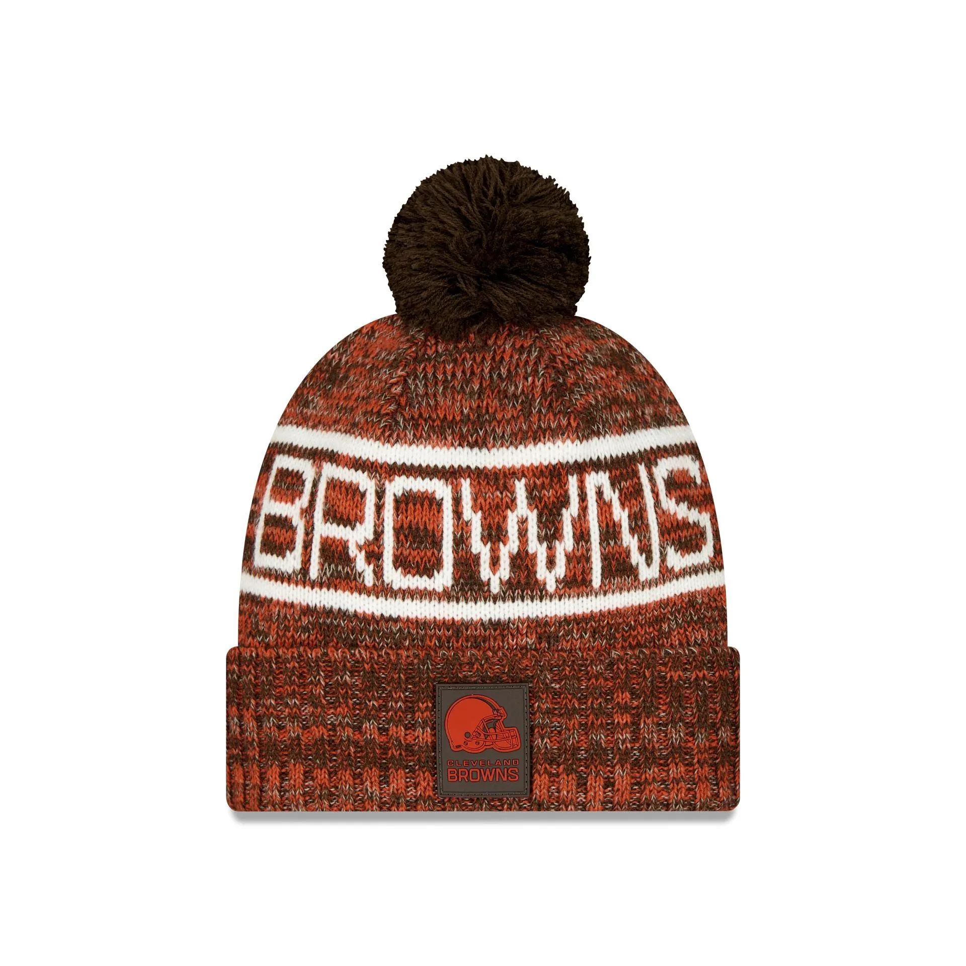 Cleveland Browns 2025 Sideline Cold Weather Pom Knit Hat sold by New Era product image thumbnail 2