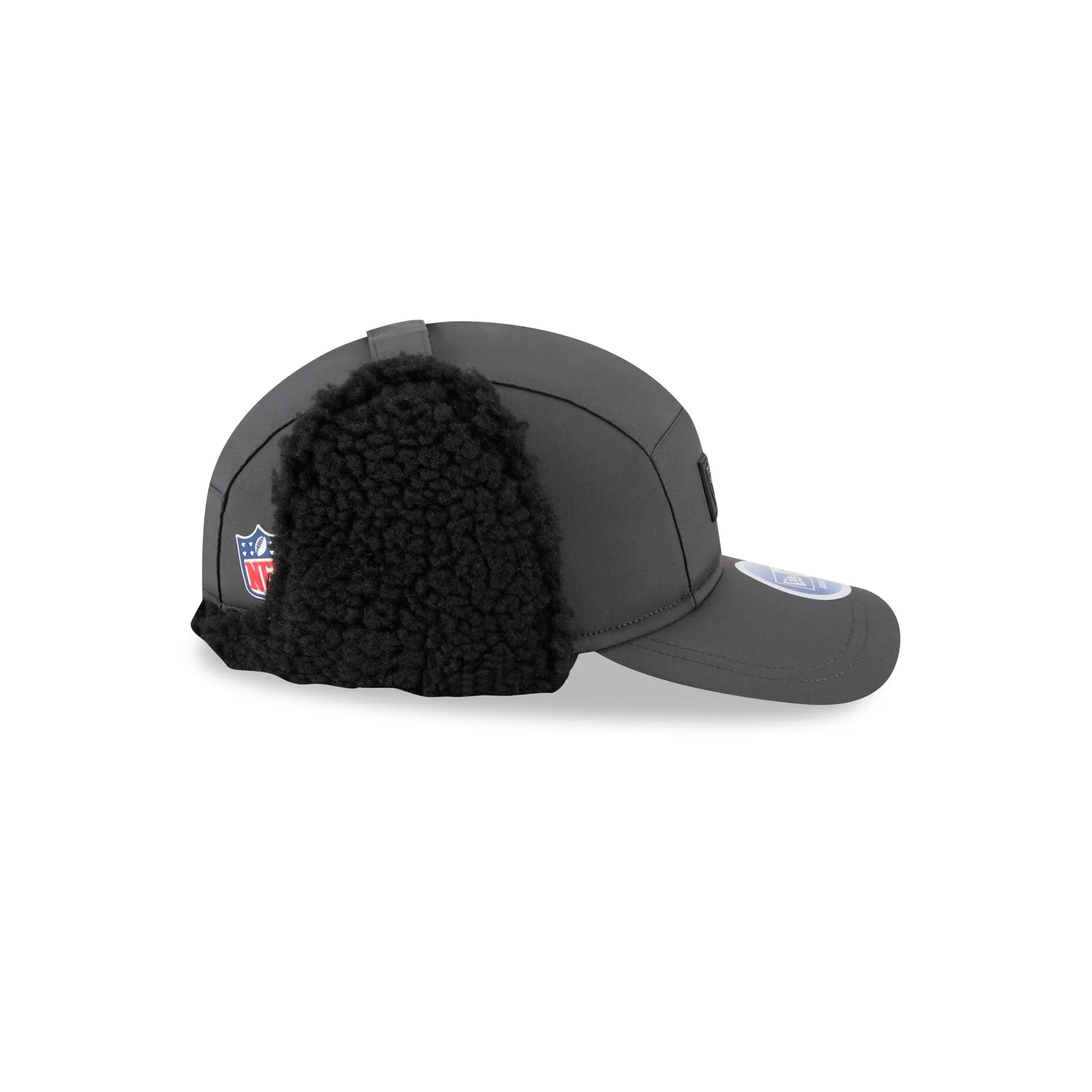Las Vegas Raiders 2025 Sideline Cold Weather Steel Clouds Runner Dogear Adjustable Hat sold by New Era product image thumbnail 5