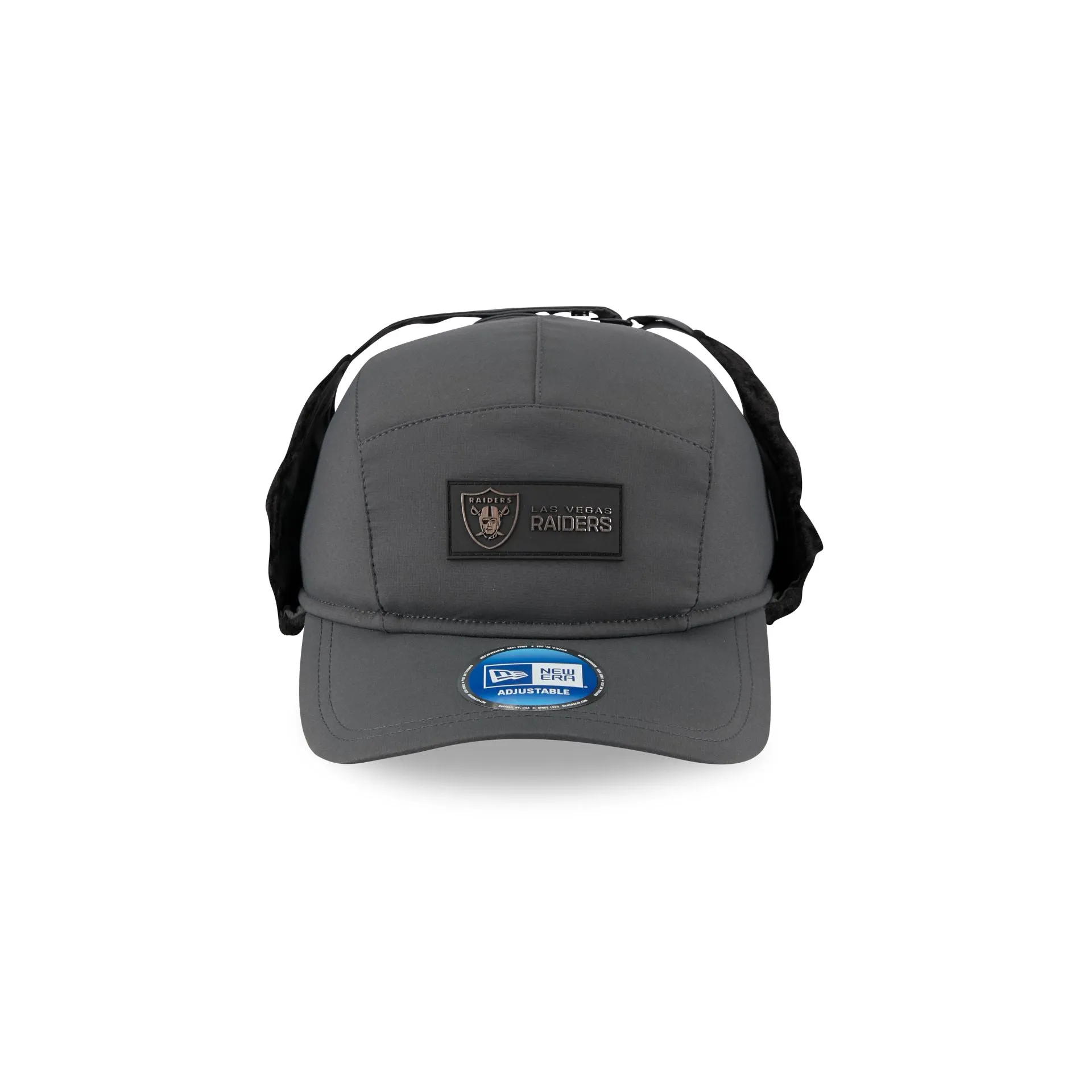 Las Vegas Raiders 2025 Sideline Cold Weather Steel Clouds Runner Dogear Adjustable Hat sold by New Era product image thumbnail 2
