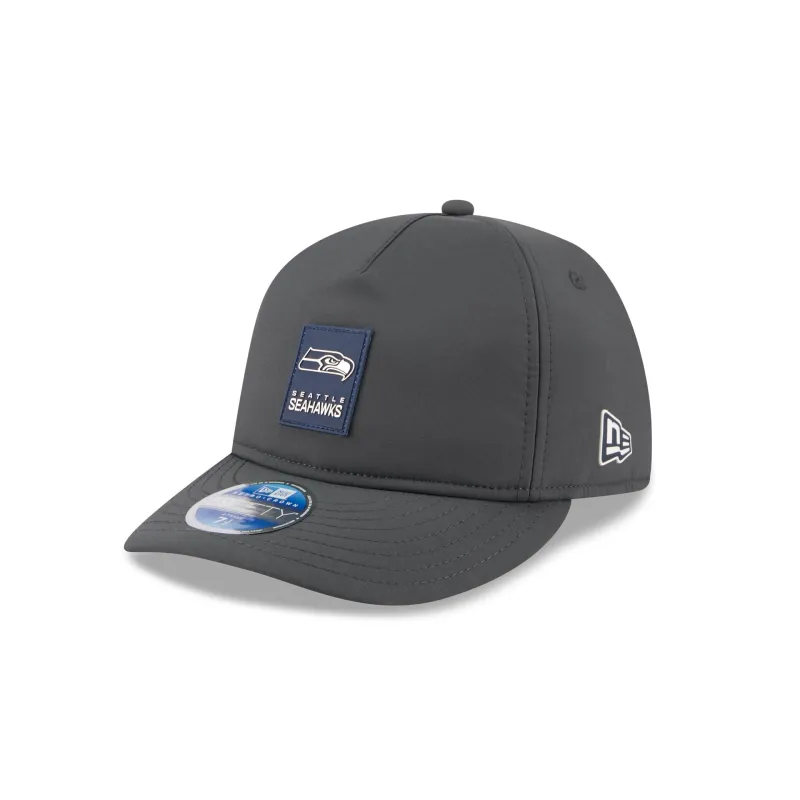 Seattle Seahawks 2025 Sideline Cold Weather Steel Clouds Retro Crown 59FIFTY A-Frame Fitted Hat sold by New Era