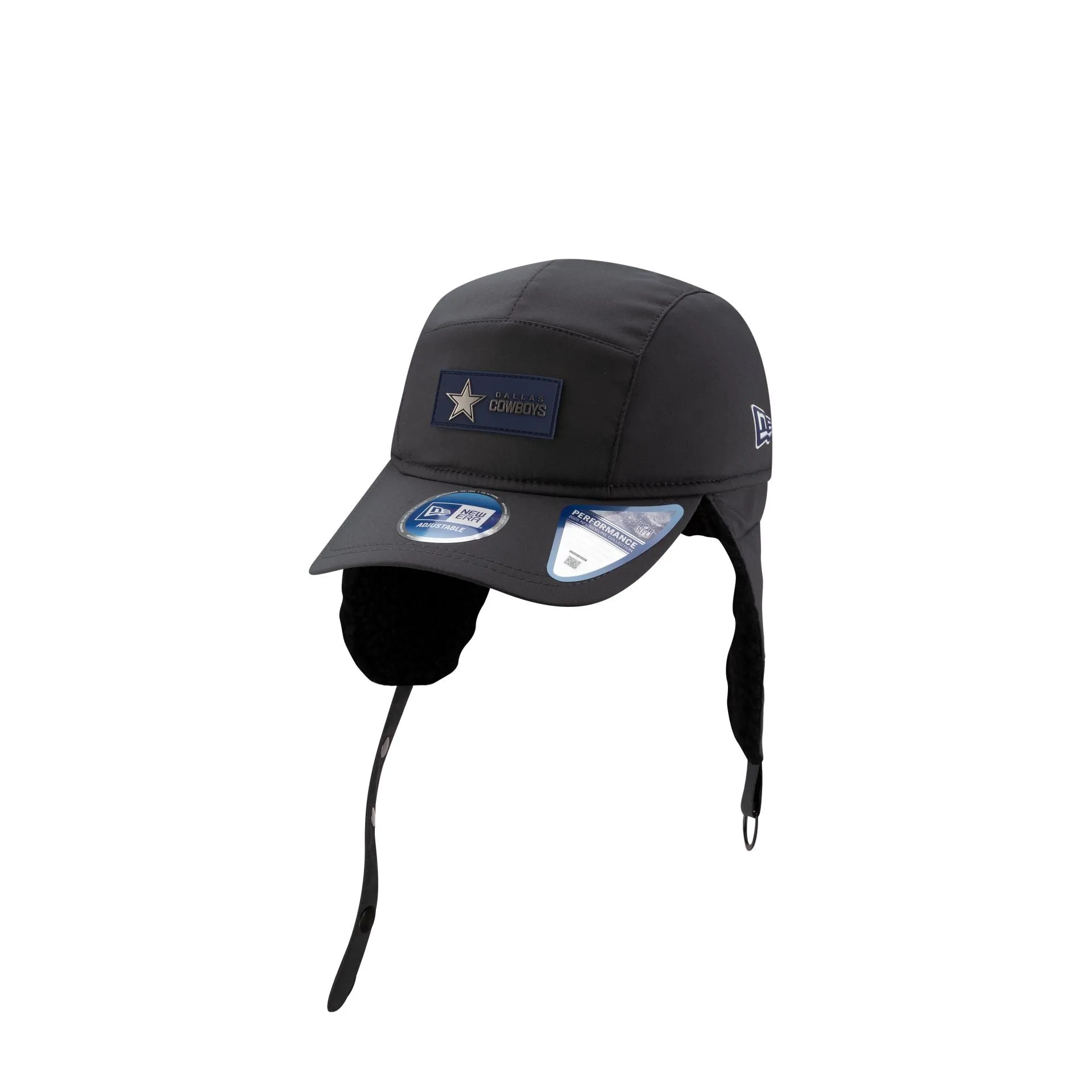 Dallas Cowboys 2025 Sideline Cold Weather Steel Clouds Runner Dogear Adjustable Hat sold by New Era product image thumbnail 2