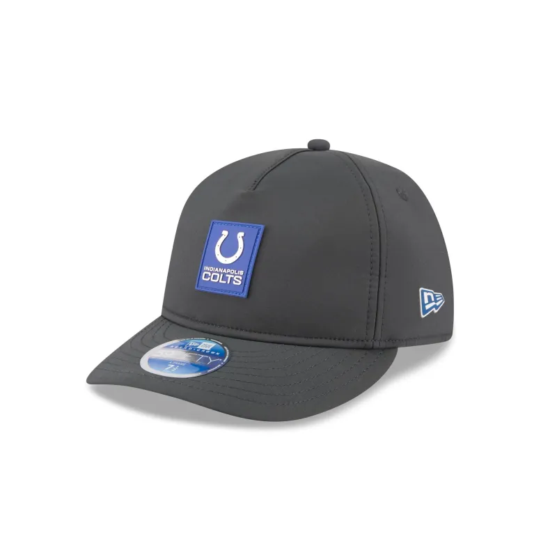 Indianapolis Colts 2025 Sideline Cold Weather Steel Clouds Retro Crown 59FIFTY A-Frame Fitted Hat sold by New Era