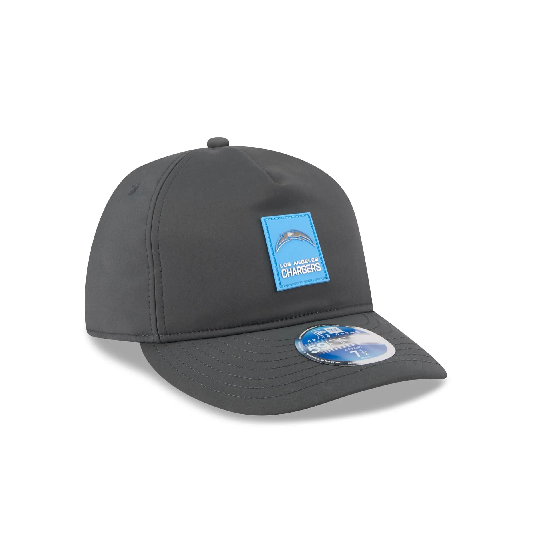 Los Angeles Chargers 2025 Sideline Cold Weather Steel Clouds Retro Crown 59FIFTY A-Frame Fitted Hat sold by New Era product image thumbnail 3