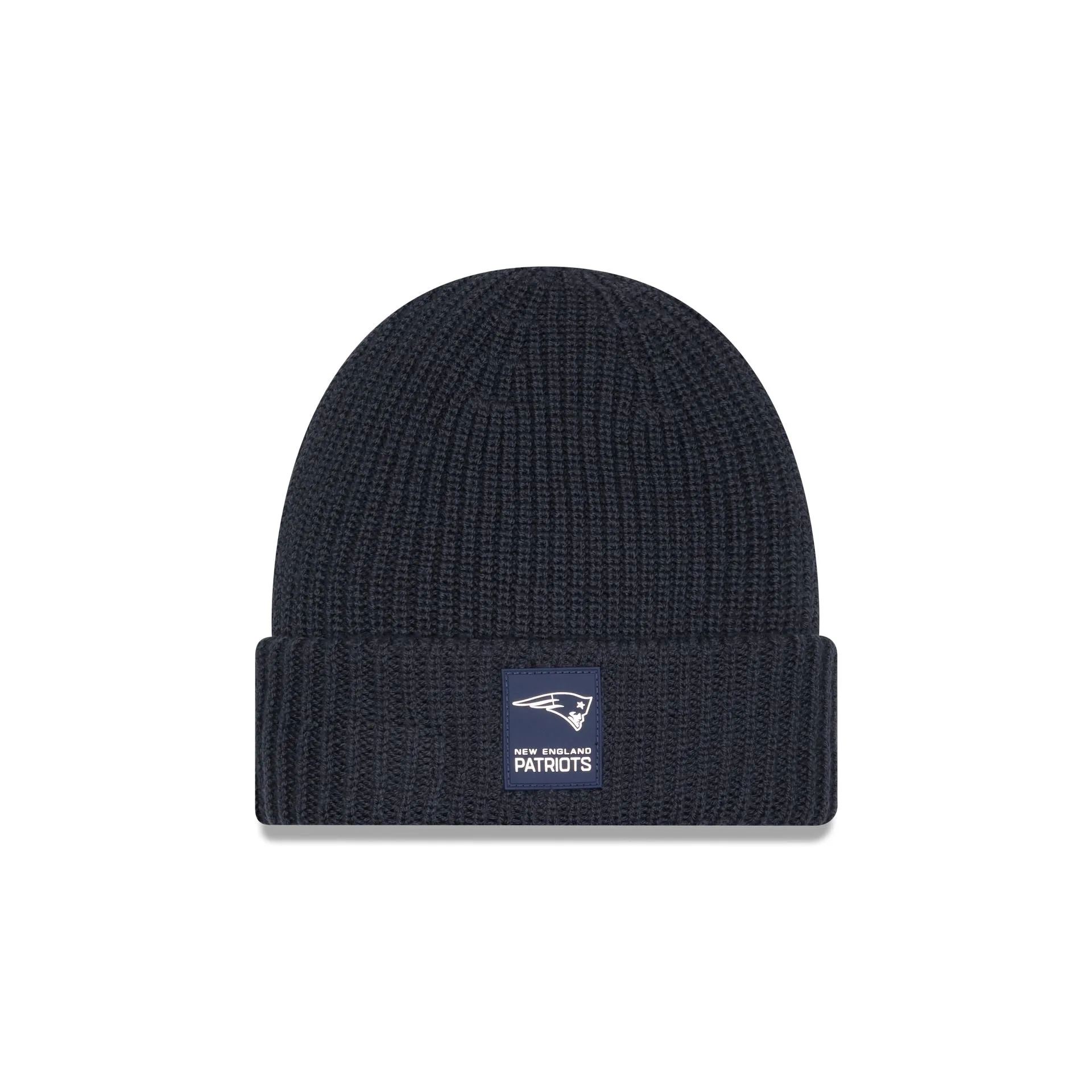 New England Patriots 2025 Sideline Cold Weather Steel Clouds Cuff Knit Beanie sold by New Era
