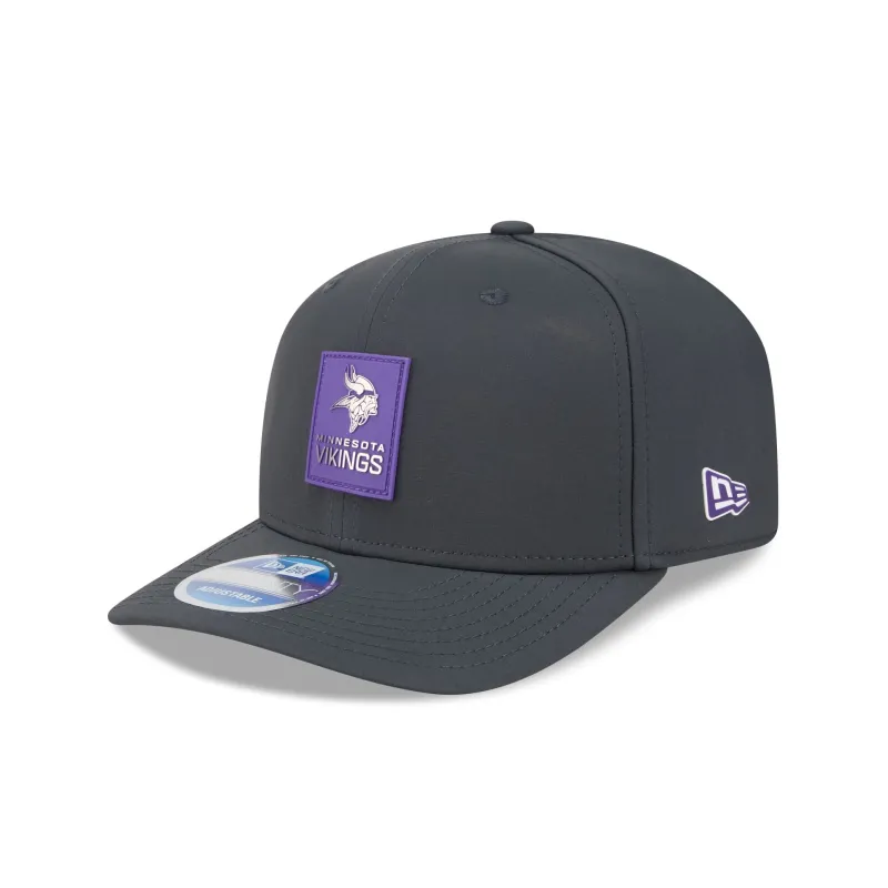 Minnesota Vikings 2025 Sideline Cold Weather Steel Clouds 9SEVENTY Stretch-Snap Hat sold by New Era
