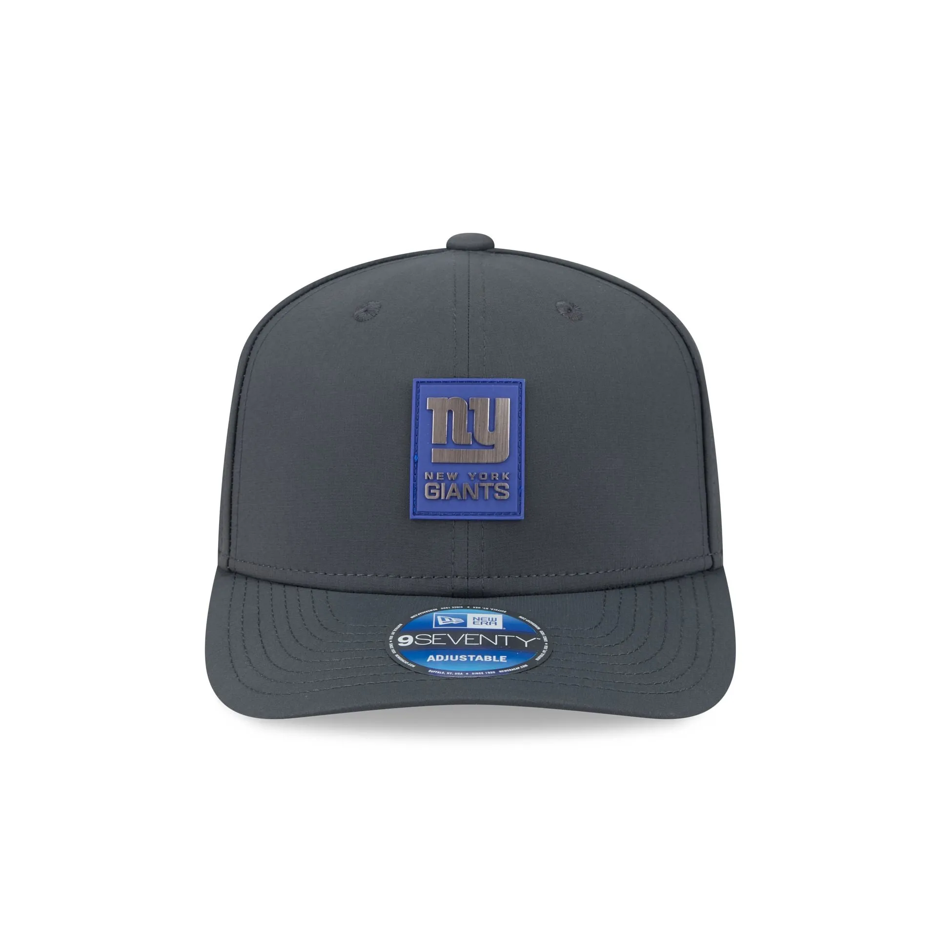 New York Giants 2025 Sideline Cold Weather Steel Clouds 9SEVENTY Stretch-Snap Hat sold by New Era product image thumbnail 2