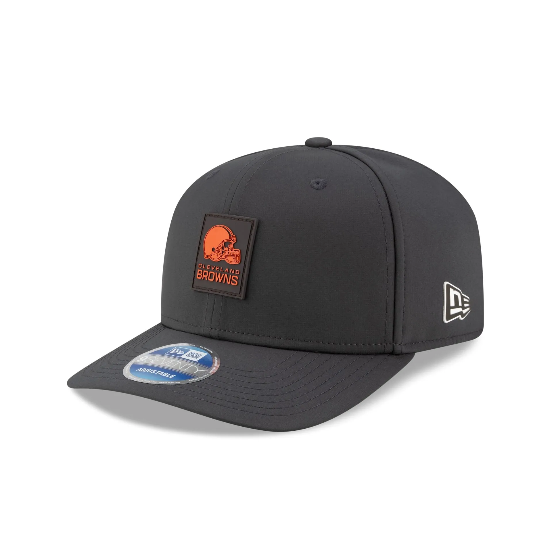 Cleveland Browns 2025 Sideline Cold Weather Steel Clouds 9SEVENTY Stretch-Snap Hat sold by New Era product image thumbnail 2