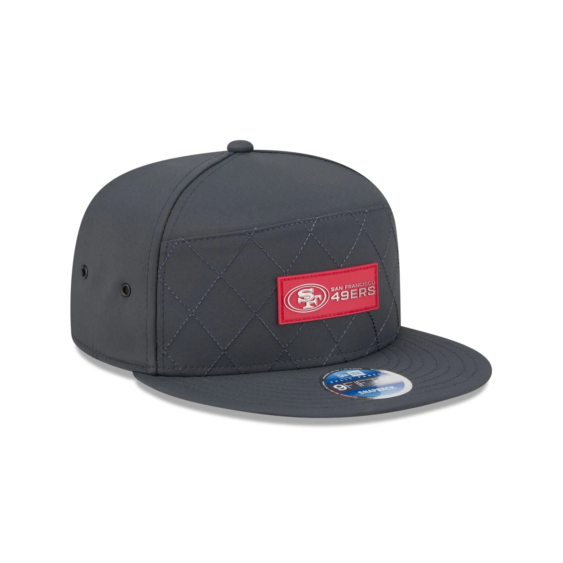 San Francisco 49ers 2025 Sideline Cold Weather Steel Clouds Split Panel 9FIFTY Snapback Hat sold by New Era product image thumbnail 3
