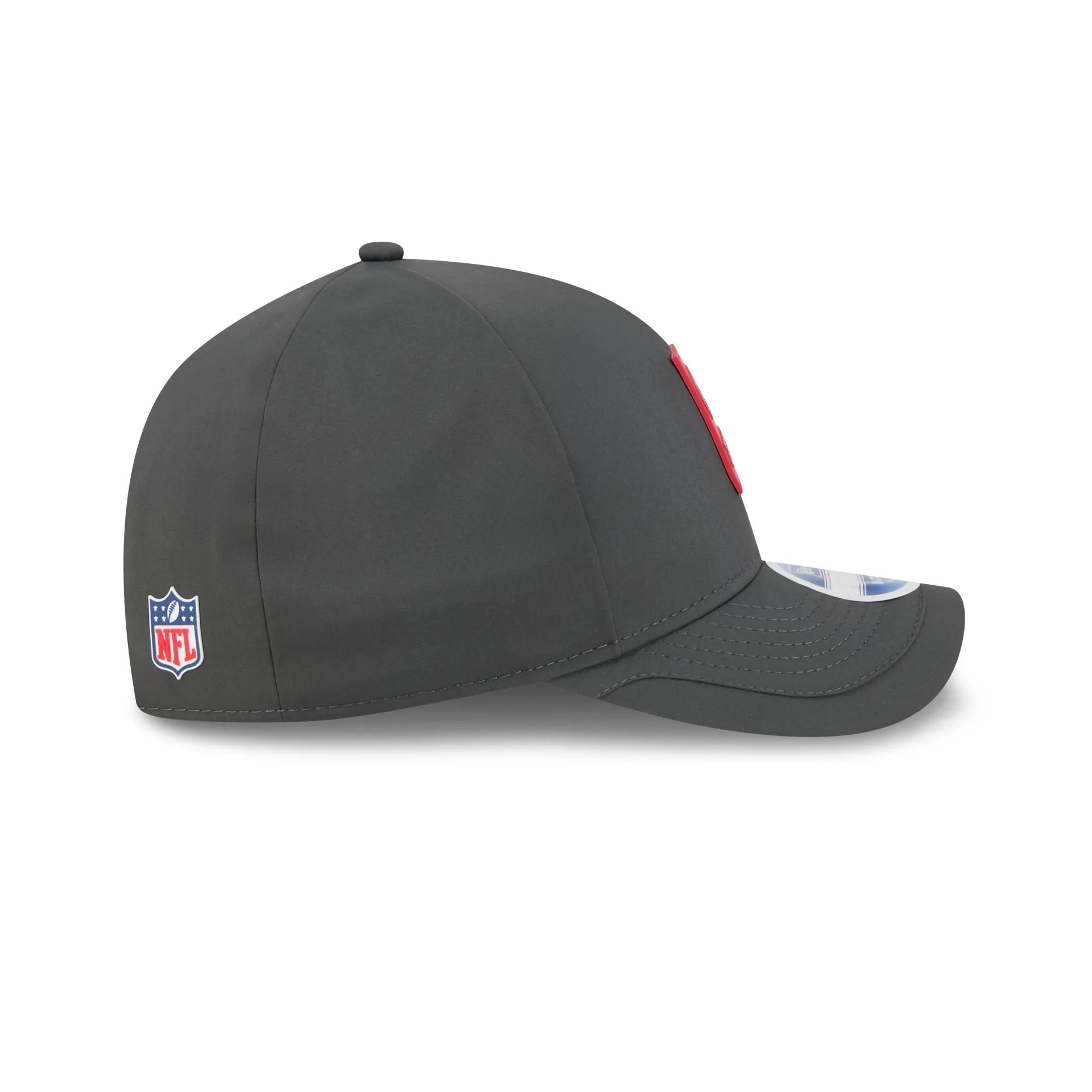 San Francisco 49ers 2025 Sideline Cold Weather Steel Clouds 9FORTY M-Crown Snapback Hat sold by New Era product image thumbnail 5