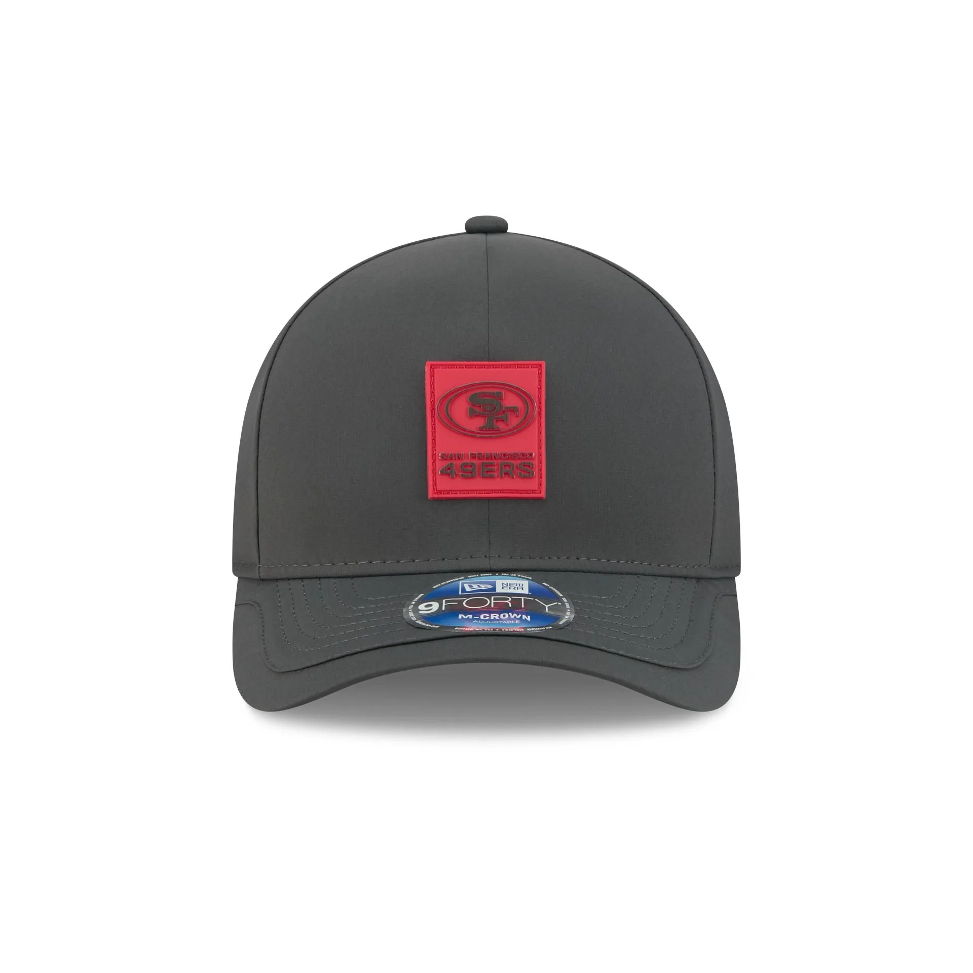 San Francisco 49ers 2025 Sideline Cold Weather Steel Clouds 9FORTY M-Crown Snapback Hat sold by New Era product image thumbnail 2