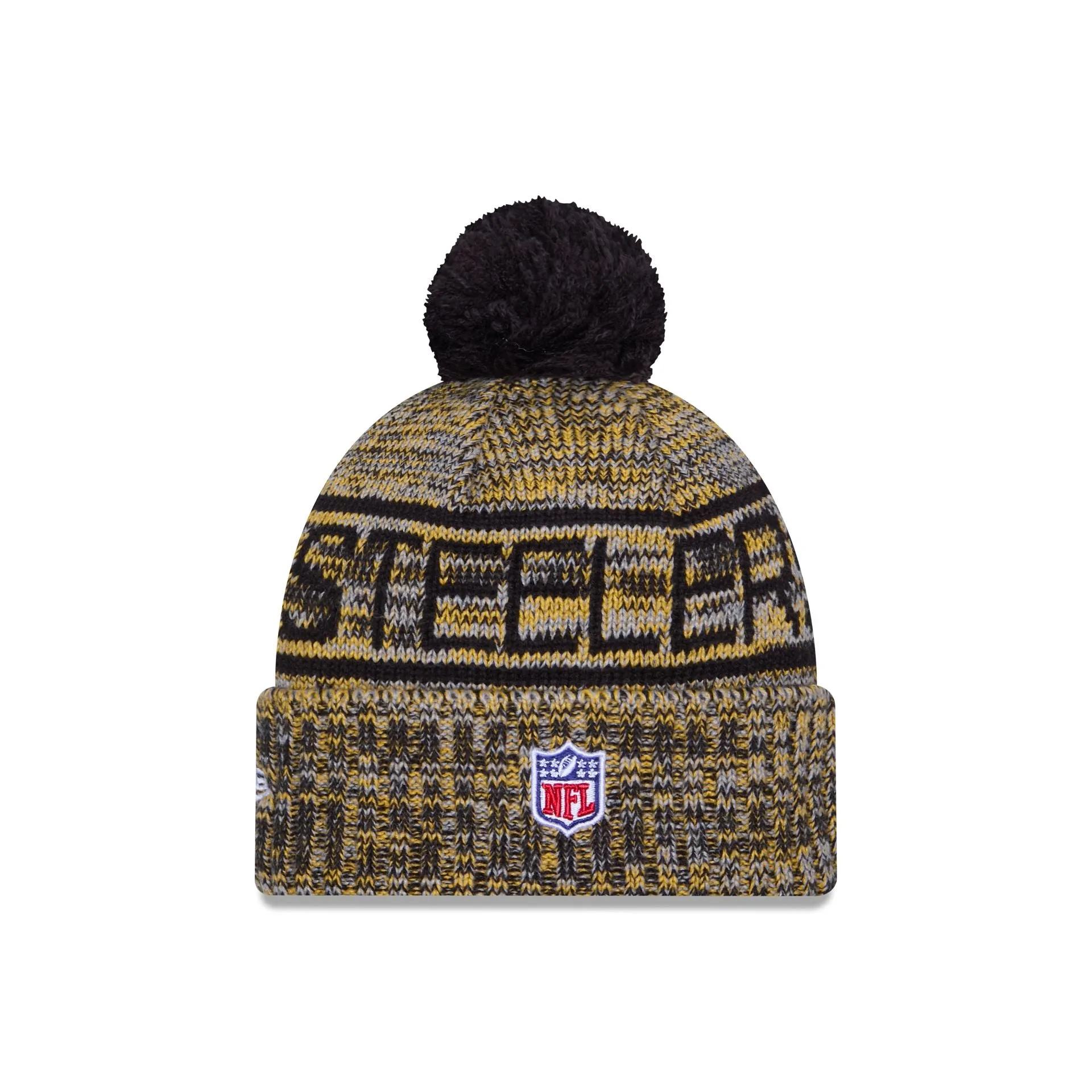 Pittsburgh Steelers 2025 Sideline Cold Weather Pom Knit Hat sold by New Era product image thumbnail 3