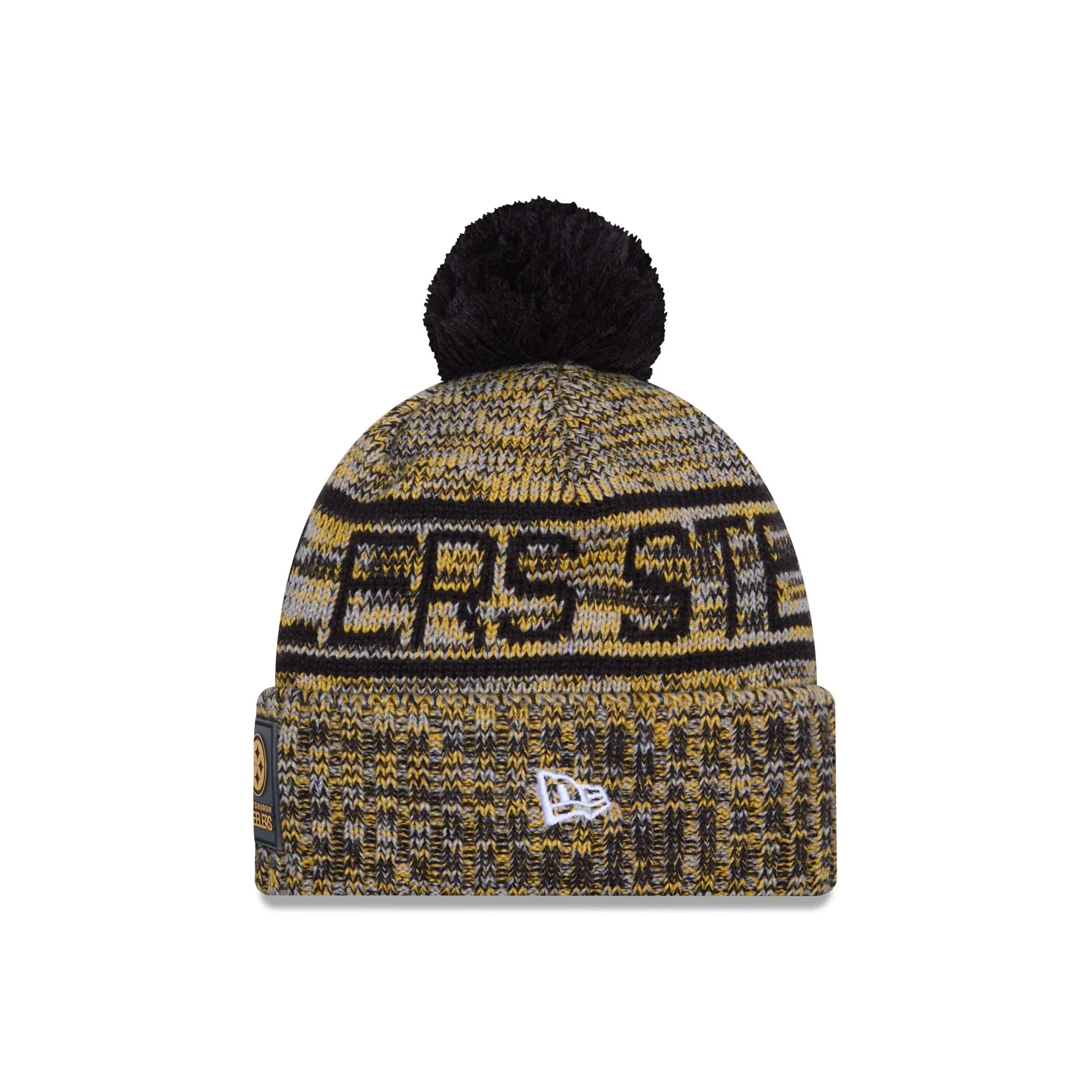 Pittsburgh Steelers 2025 Sideline Cold Weather Pom Knit Hat sold by New Era product image thumbnail 2