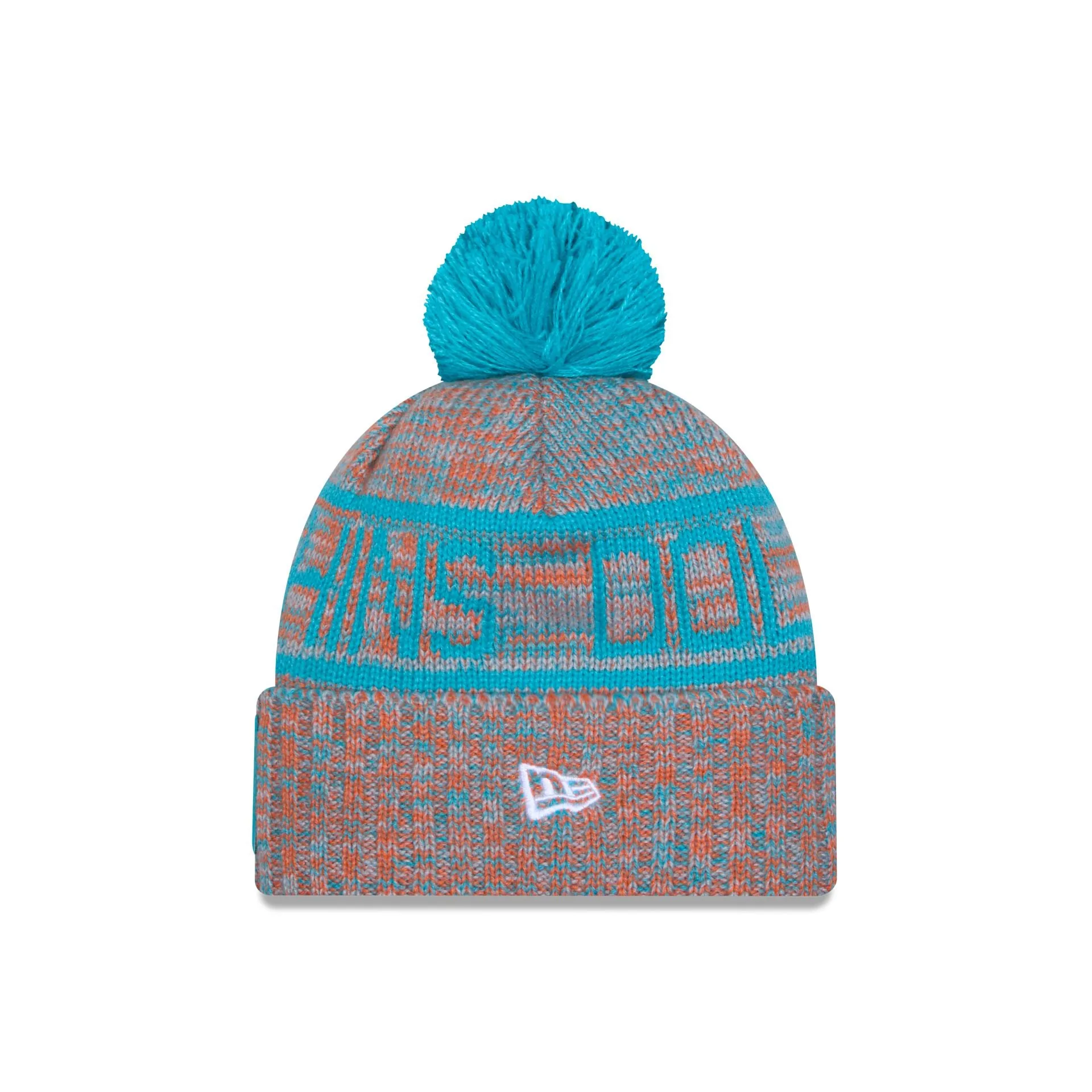 Miami Dolphins 2025 Sideline Cold Weather Pom Knit Hat sold by New Era product image thumbnail 2