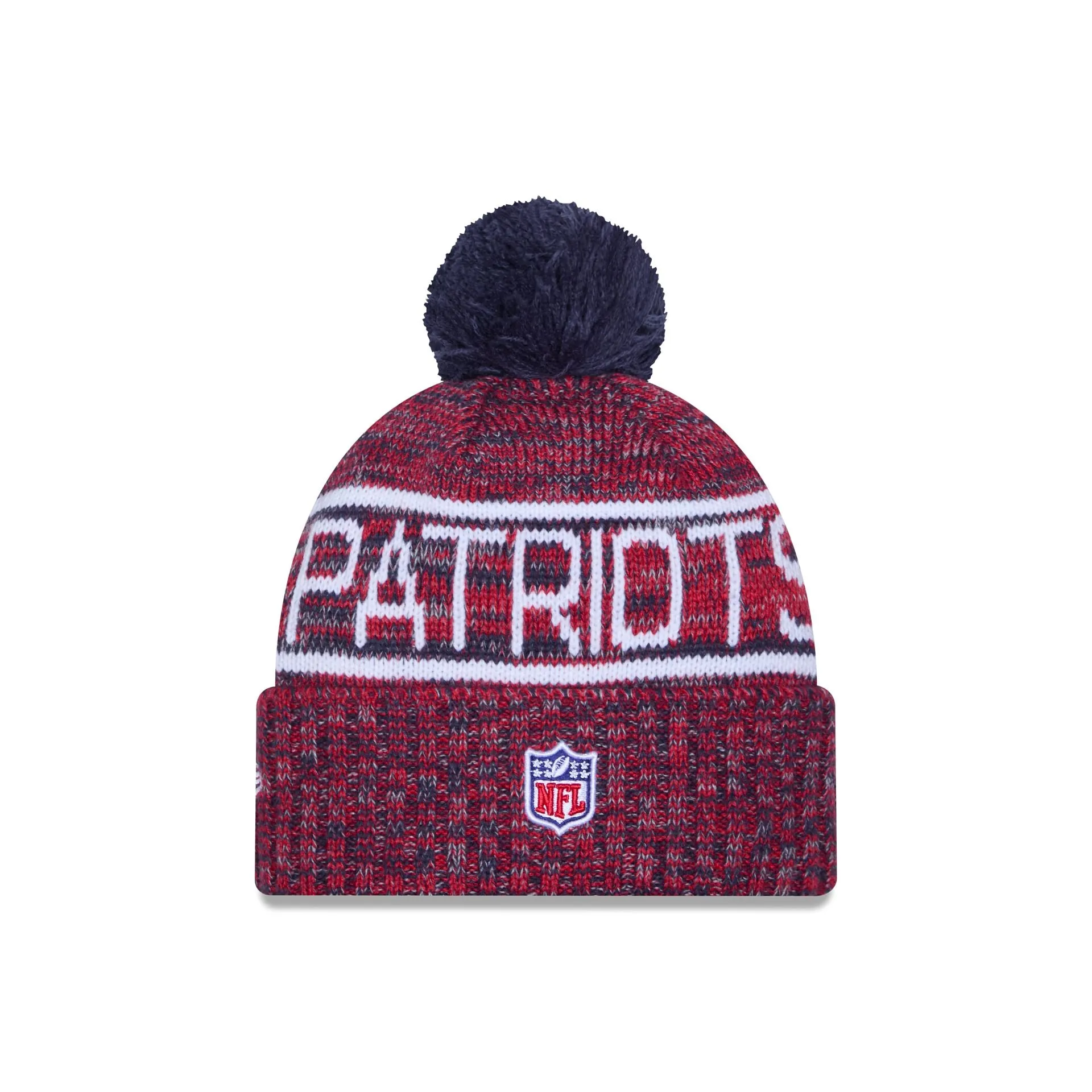 New England Patriots 2025 Sideline Cold Weather Pom Knit Hat sold by New Era product image thumbnail 3
