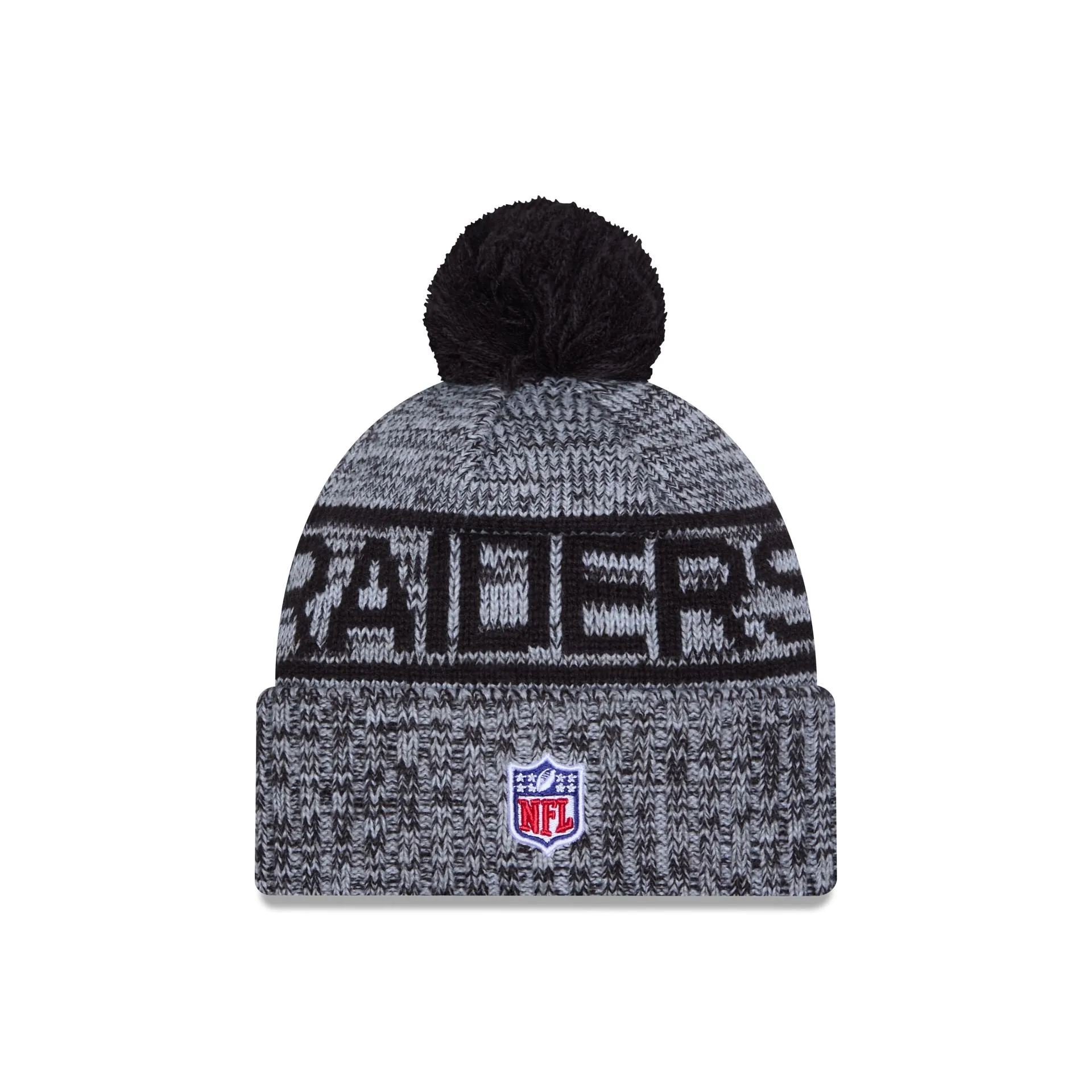 Las Vegas Raiders 2025 Sideline Cold Weather Pom Knit Hat sold by New Era product image thumbnail 3