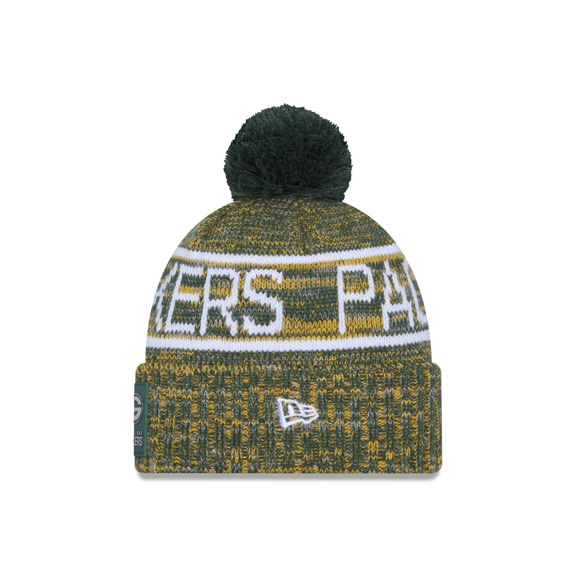 Green Bay Packers 2025 Sideline Cold Weather Pom Knit Hat sold by New Era product image thumbnail 2