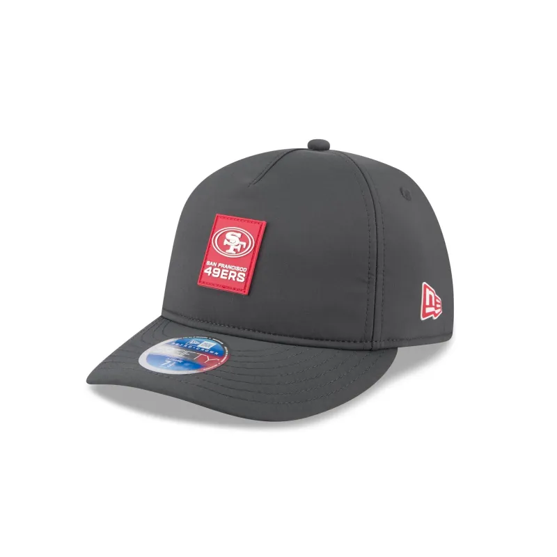San Francisco 49ers 2025 Sideline Cold Weather Steel Clouds Retro Crown 59FIFTY A-Frame Fitted Hat sold by New Era