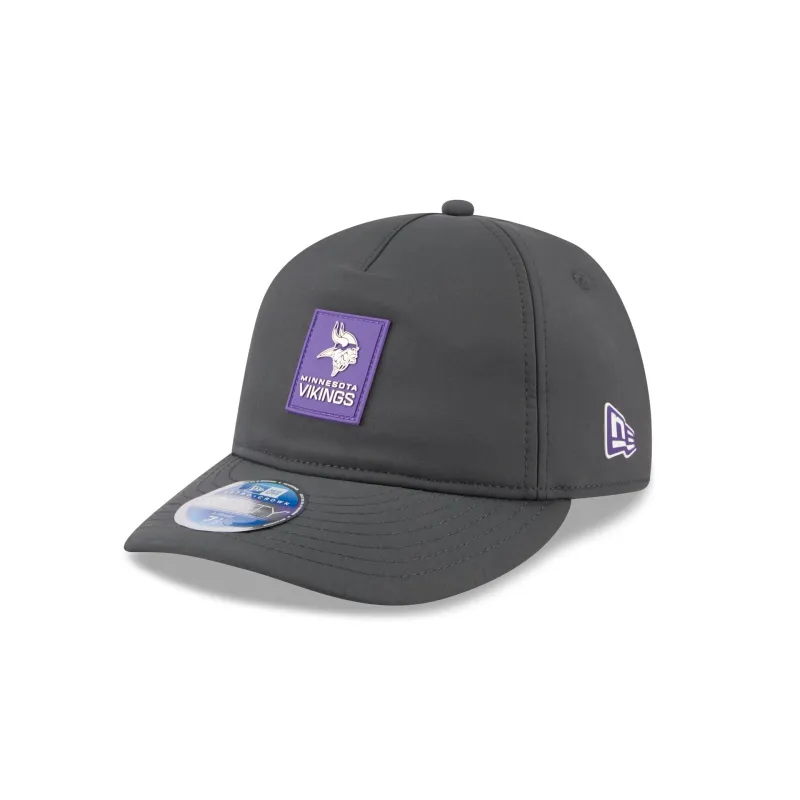 Minnesota Vikings 2025 Sideline Cold Weather Steel Clouds Retro Crown 59FIFTY A-Frame Fitted Hat sold by New Era
