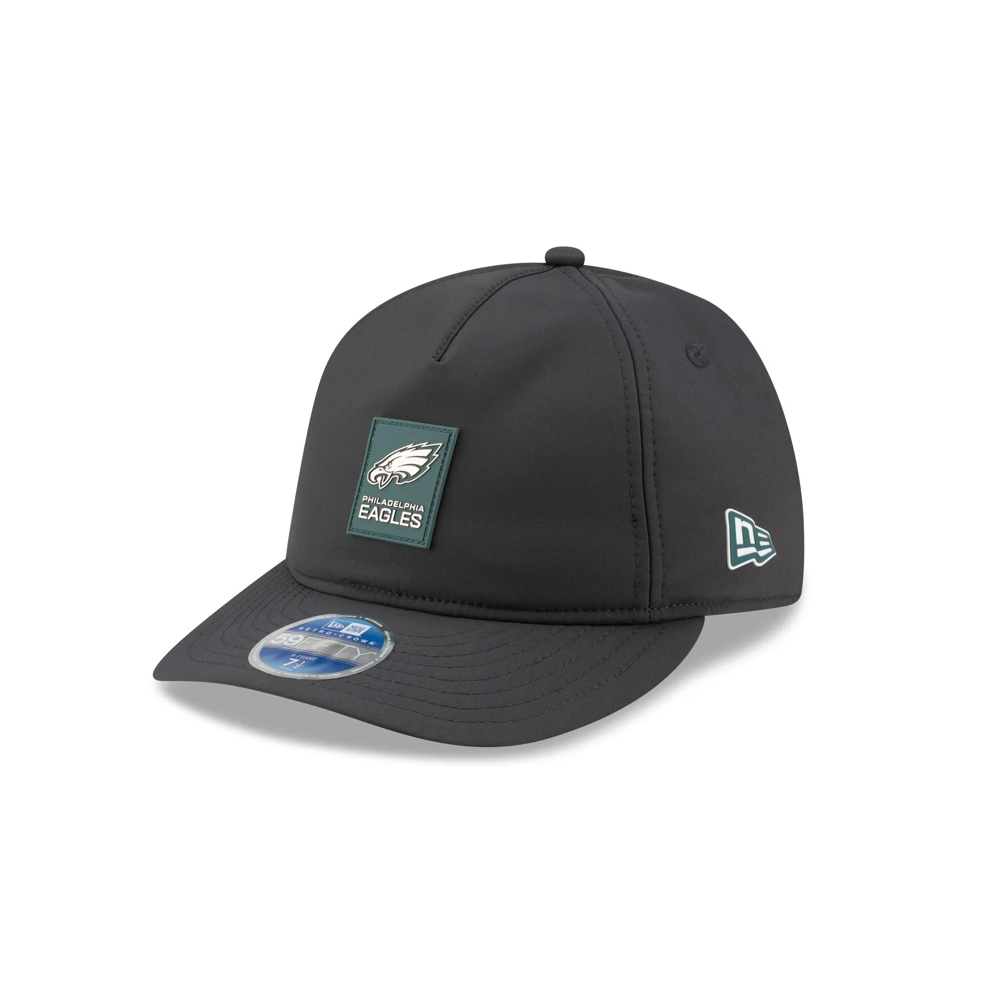 Philadelphia Eagles 2025 Sideline Cold Weather Steel Clouds Retro Crown 59FIFTY A-Frame Fitted Hat sold by New Era product image thumbnail 2