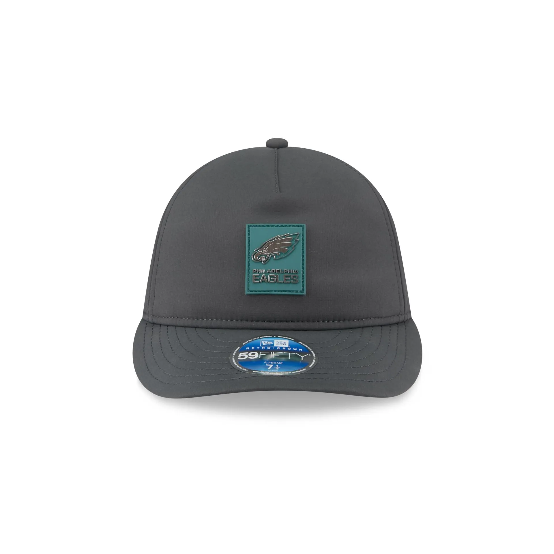 Philadelphia Eagles 2025 Sideline Cold Weather Steel Clouds Retro Crown 59FIFTY A-Frame Fitted Hat sold by New Era product image thumbnail 3