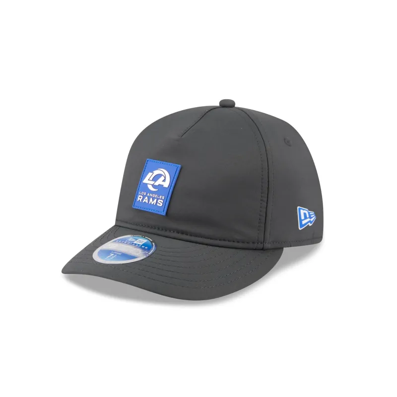 Los Angeles Rams 2025 Sideline Cold Weather Steel Clouds Retro Crown 59FIFTY A-Frame Fitted Hat made by New Era