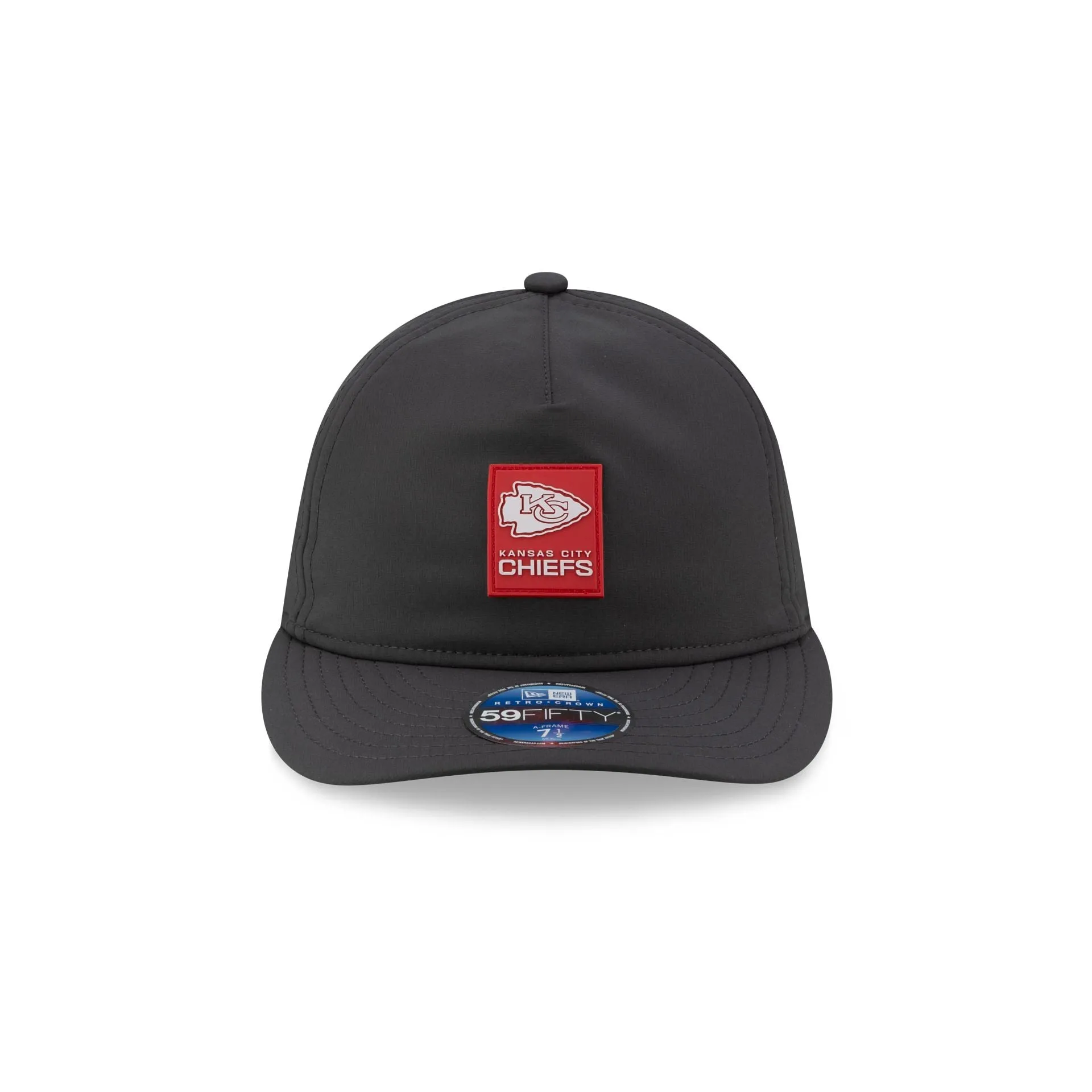 Kansas City Chiefs 2025 Sideline Cold Weather Steel Clouds Retro Crown 59FIFTY A-Frame Fitted Hat sold by New Era product image thumbnail 4