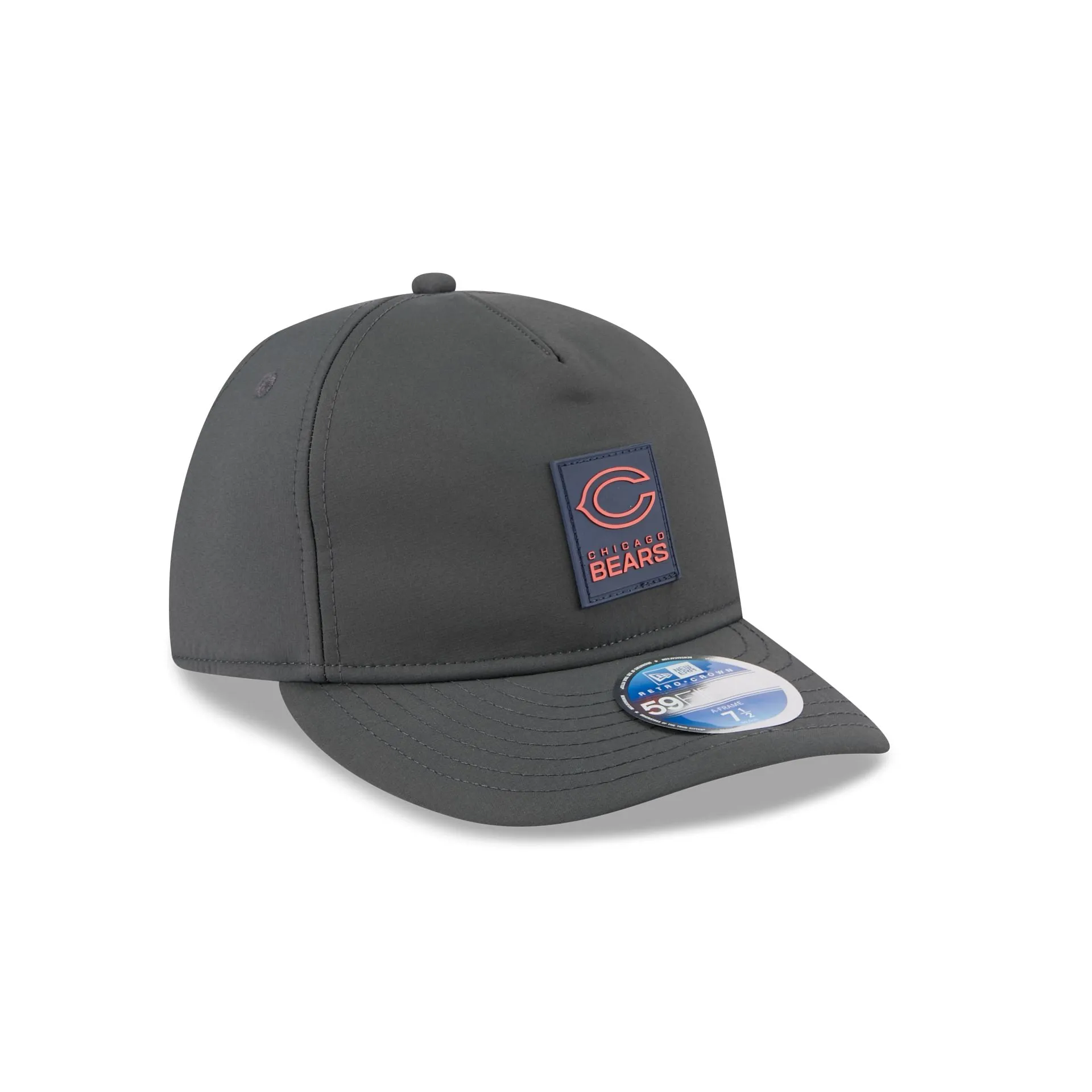 Chicago Bears 2025 Sideline Cold Weather Steel Clouds Retro Crown 59FIFTY A-Frame Fitted Hat sold by New Era product image thumbnail 3