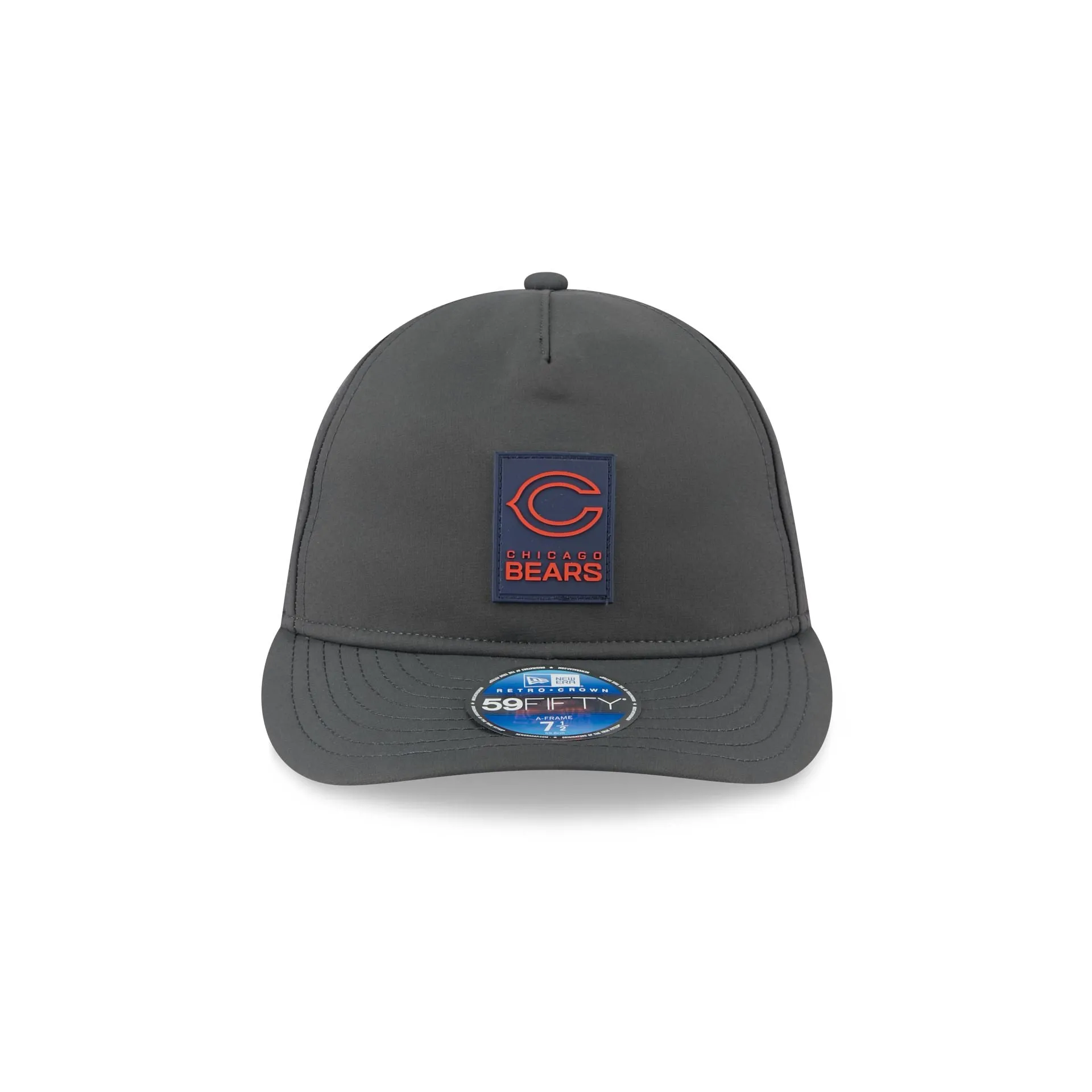 Chicago Bears 2025 Sideline Cold Weather Steel Clouds Retro Crown 59FIFTY A-Frame Fitted Hat sold by New Era product image thumbnail 2