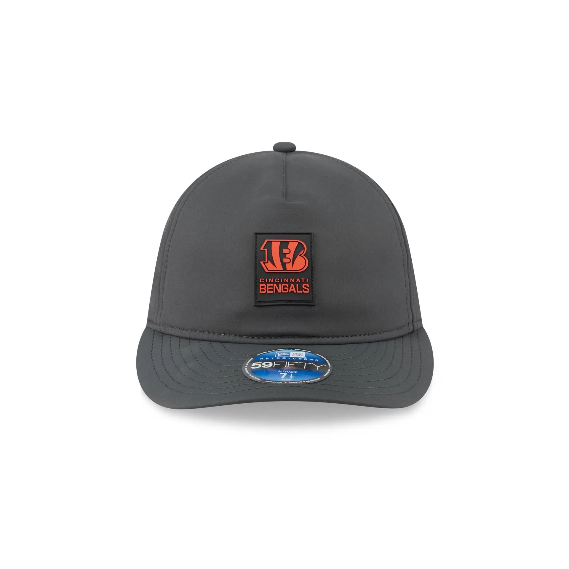 Cincinnati Bengals 2025 Sideline Cold Weather Steel Clouds Retro Crown 59FIFTY A-Frame Fitted Hat sold by New Era product image thumbnail 2