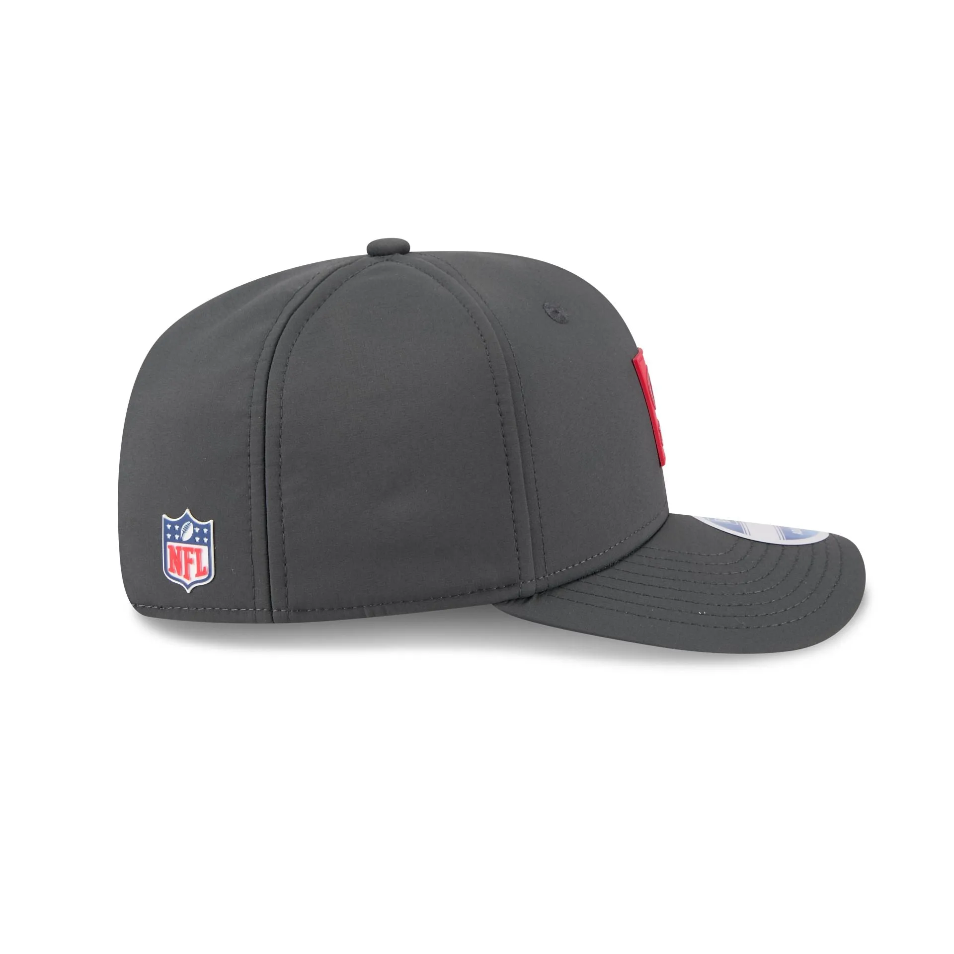 San Francisco 49ers 2025 Sideline Cold Weather Steel Clouds 9SEVENTY Stretch-Snap Hat sold by New Era product image thumbnail 5