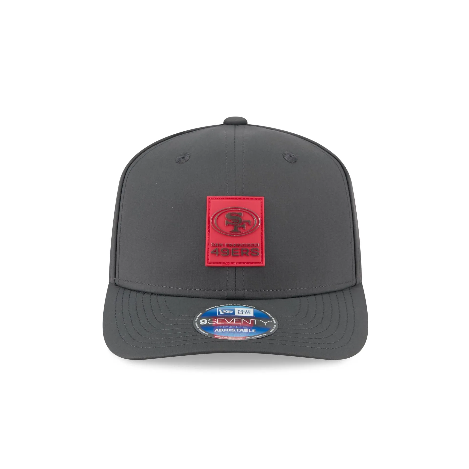 San Francisco 49ers 2025 Sideline Cold Weather Steel Clouds 9SEVENTY Stretch-Snap Hat sold by New Era product image thumbnail 2