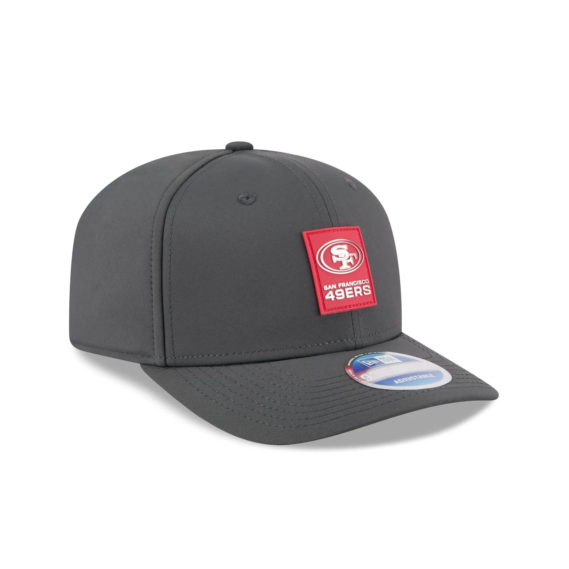San Francisco 49ers 2025 Sideline Cold Weather Steel Clouds 9SEVENTY Stretch-Snap Hat sold by New Era product image thumbnail 3