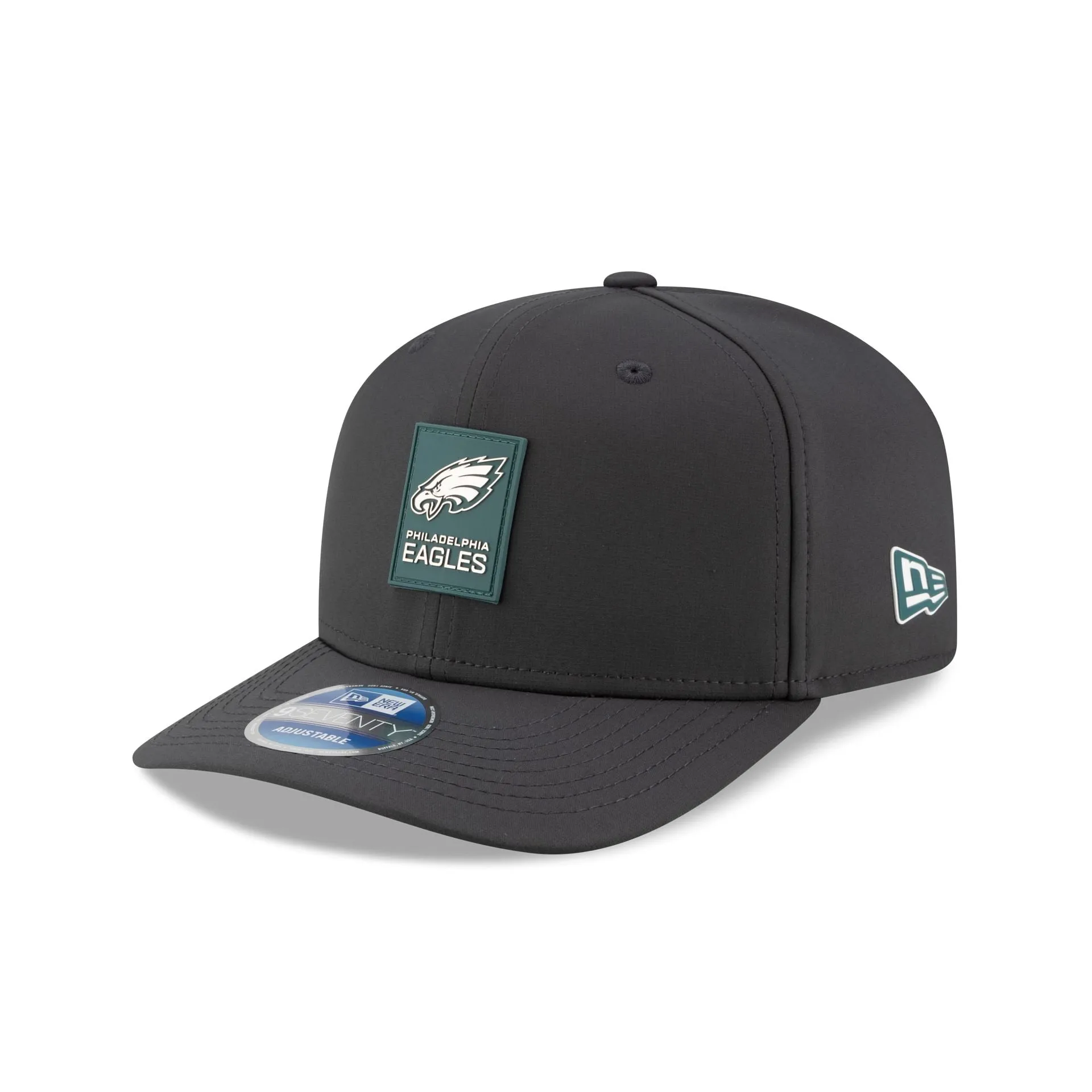 Philadelphia Eagles 2025 Sideline Cold Weather Steel Clouds 9SEVENTY Stretch-Snap Hat sold by New Era product image thumbnail 2