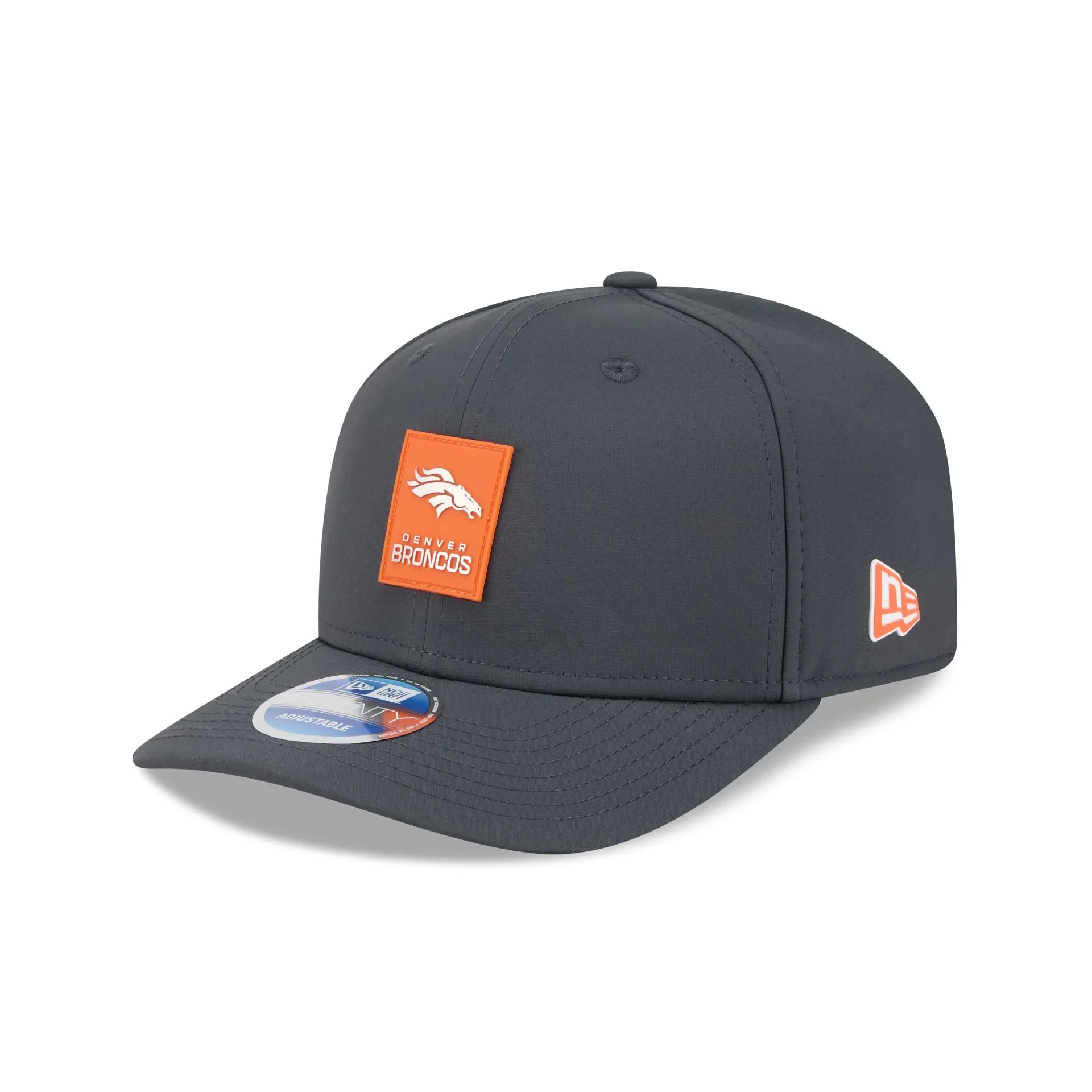 Denver Broncos 2025 Sideline Cold Weather Steel Clouds 9SEVENTY Stretch-Snap Hat sold by New Era