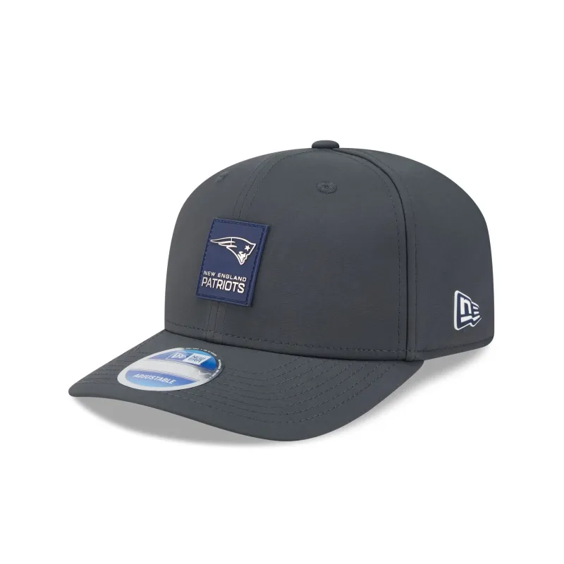 New England Patriots 2025 Sideline Cold Weather Steel Clouds 9SEVENTY Stretch-Snap Hat sold by New Era